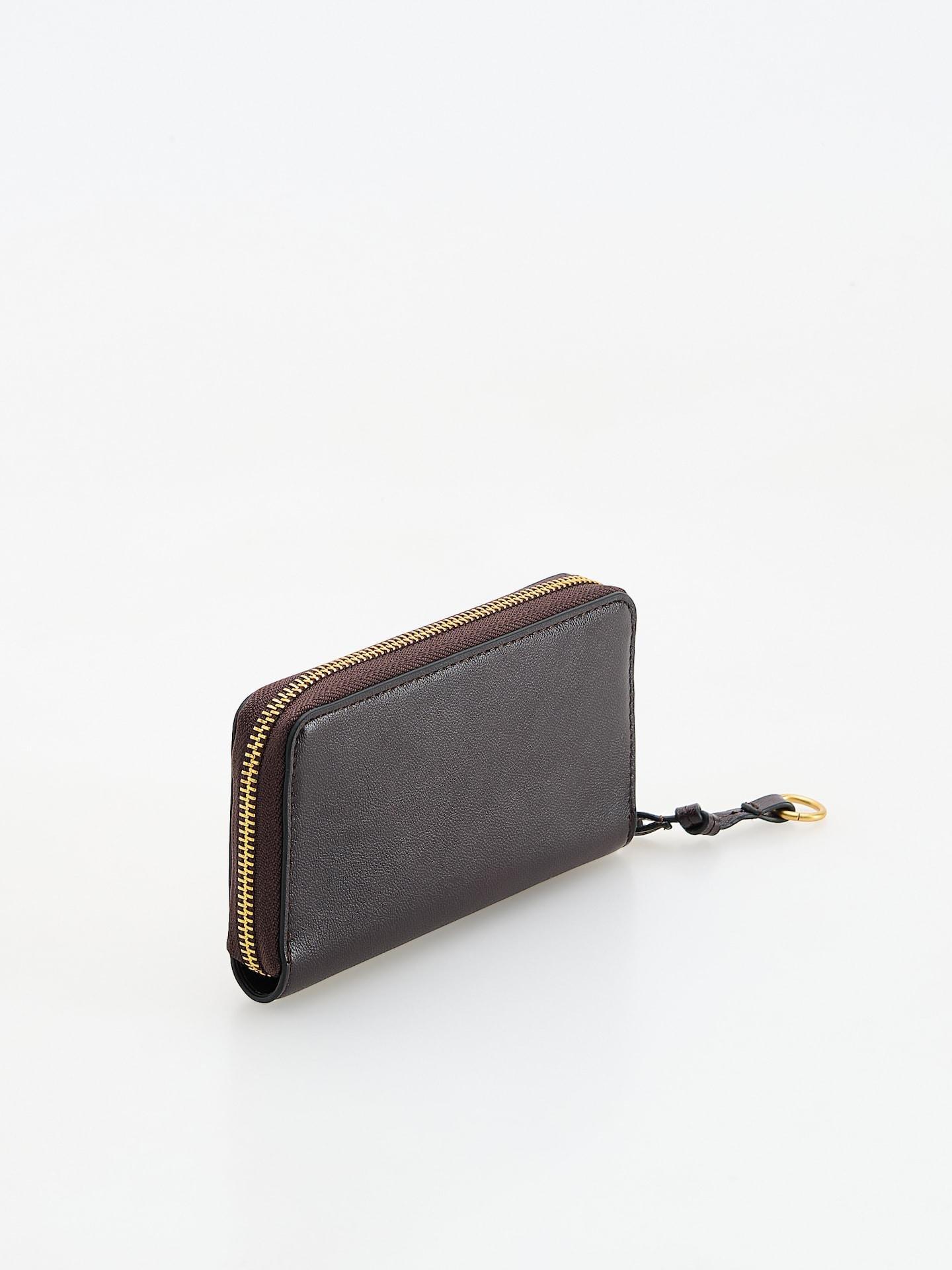 Red Plain Wallet, Burgundy, medium