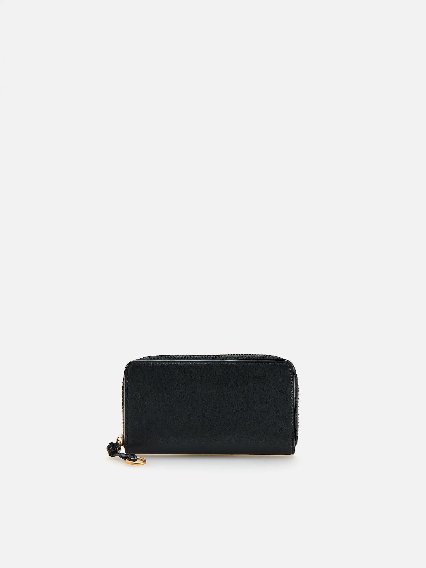Black Plain Wallet, Black, medium