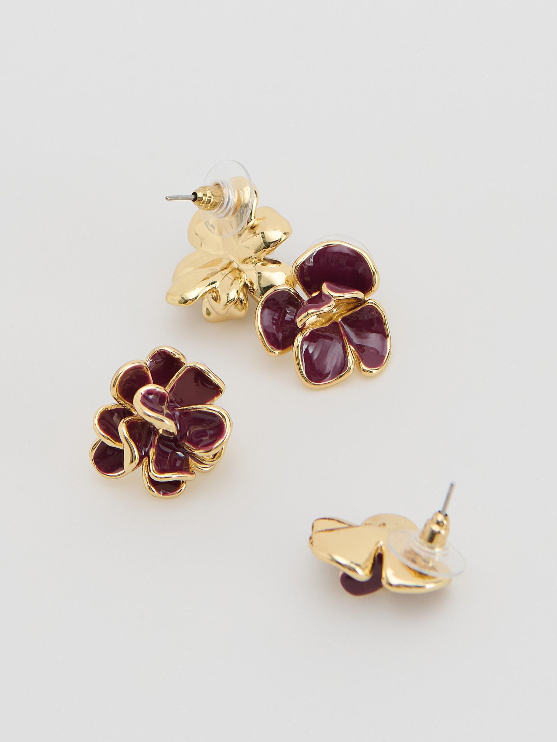 Purple Earrings Set, Purple, large image number 1