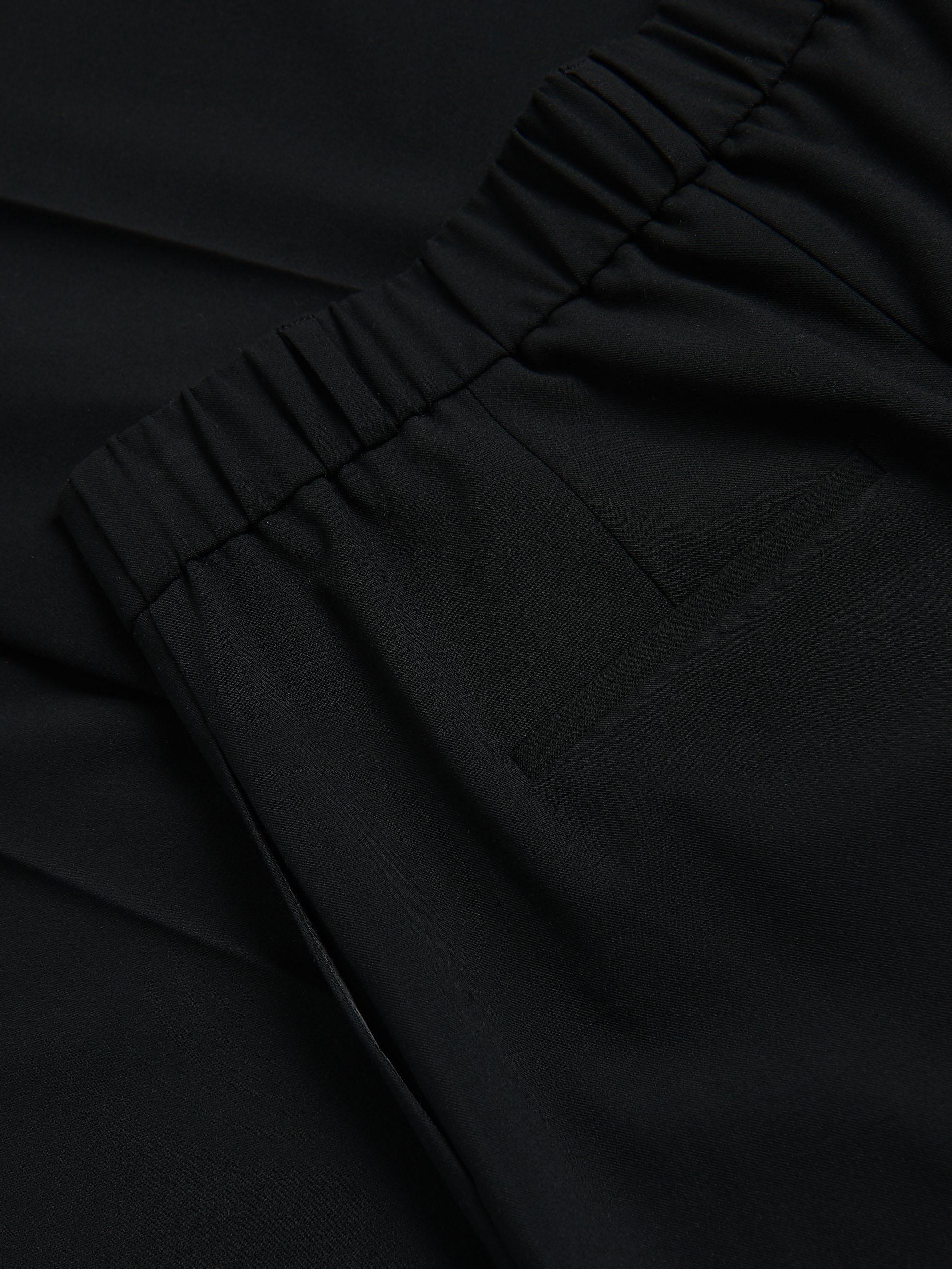 Wide trousers with crease, Black, large image number 1
