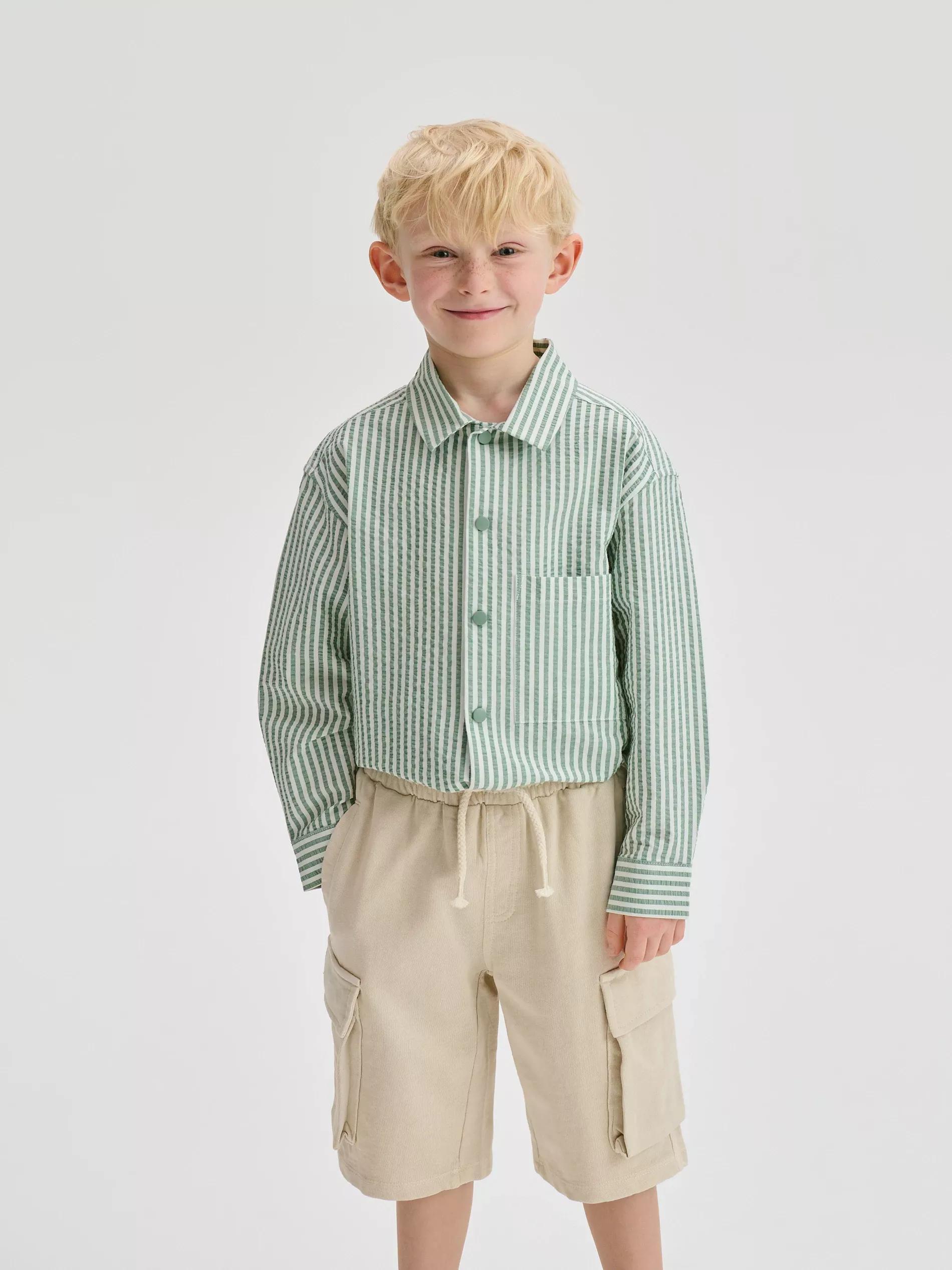 Beige Cargo Shorts, , large image number 0