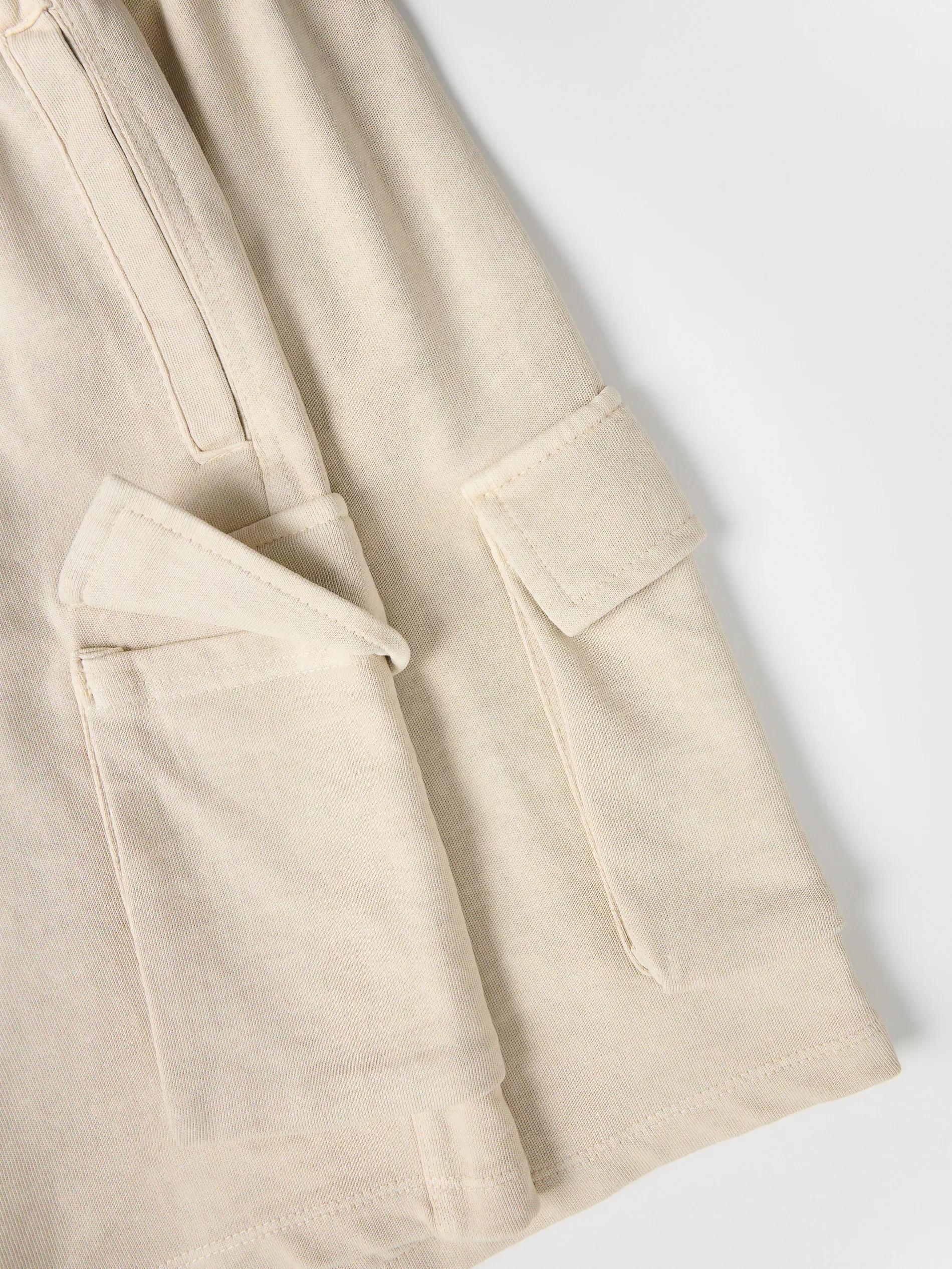 Beige Cargo Shorts, , large image number 2