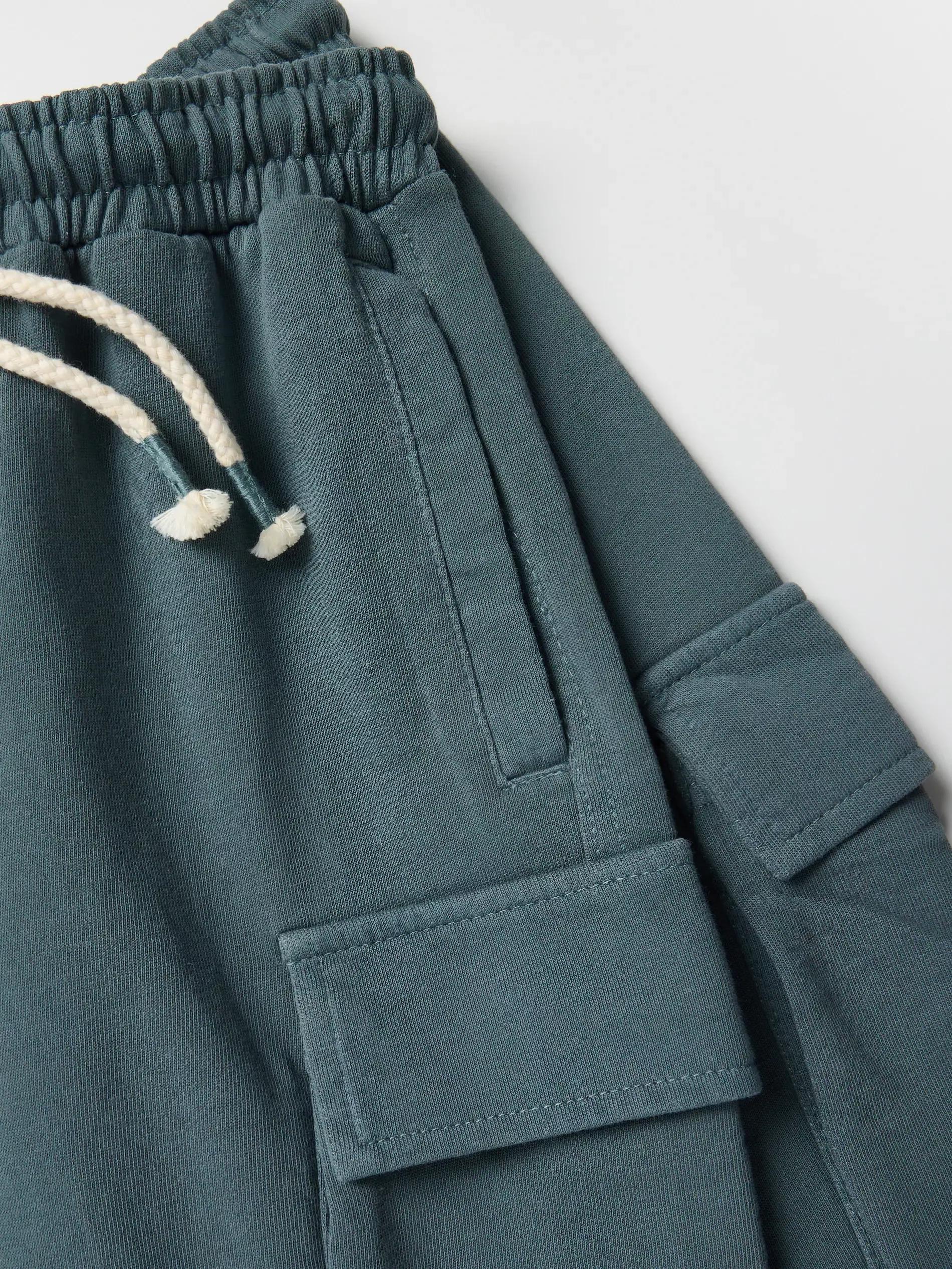 Green Cargo Shorts, , large image number 1