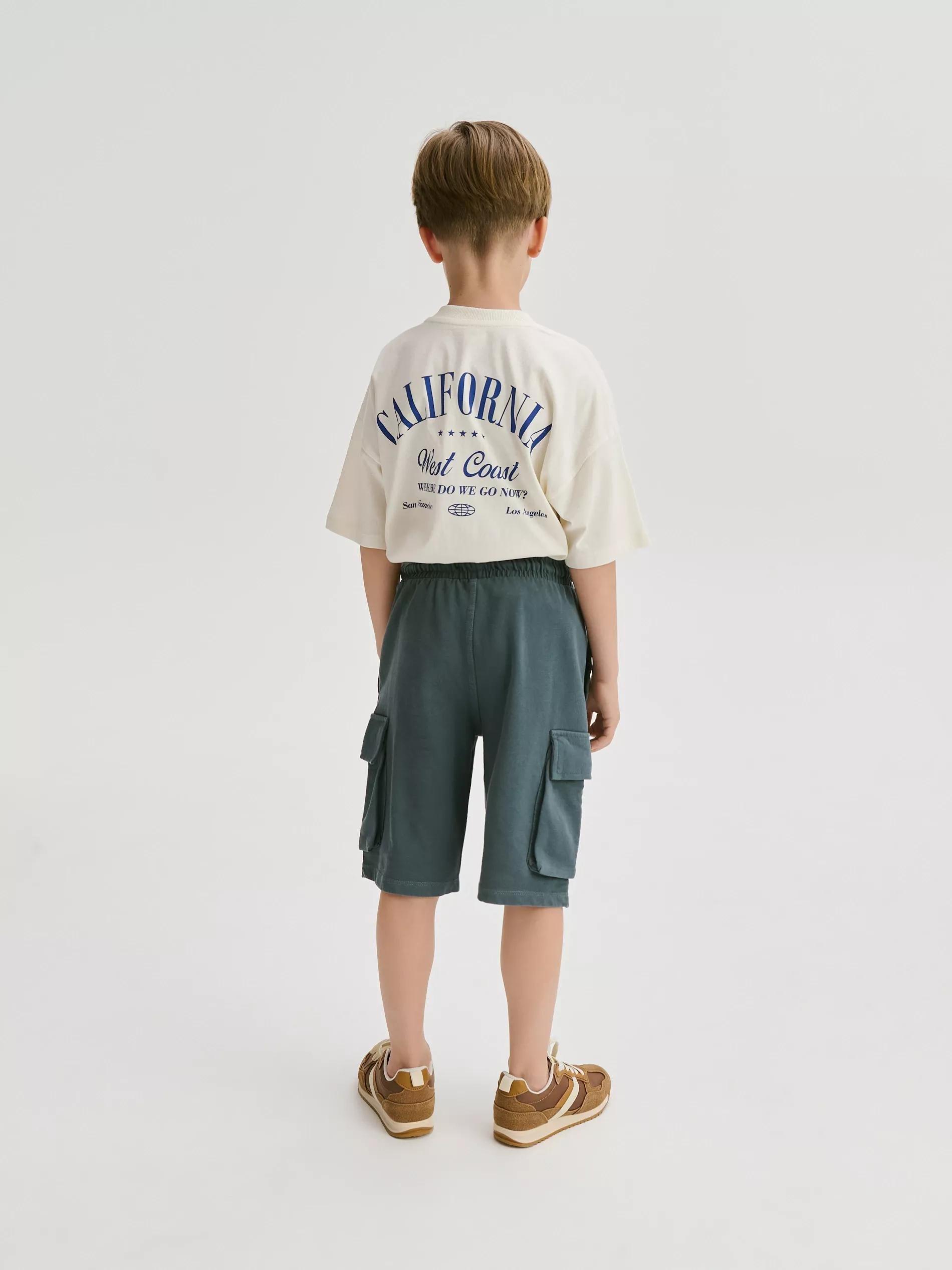 Green Cargo Shorts, , large image number 3