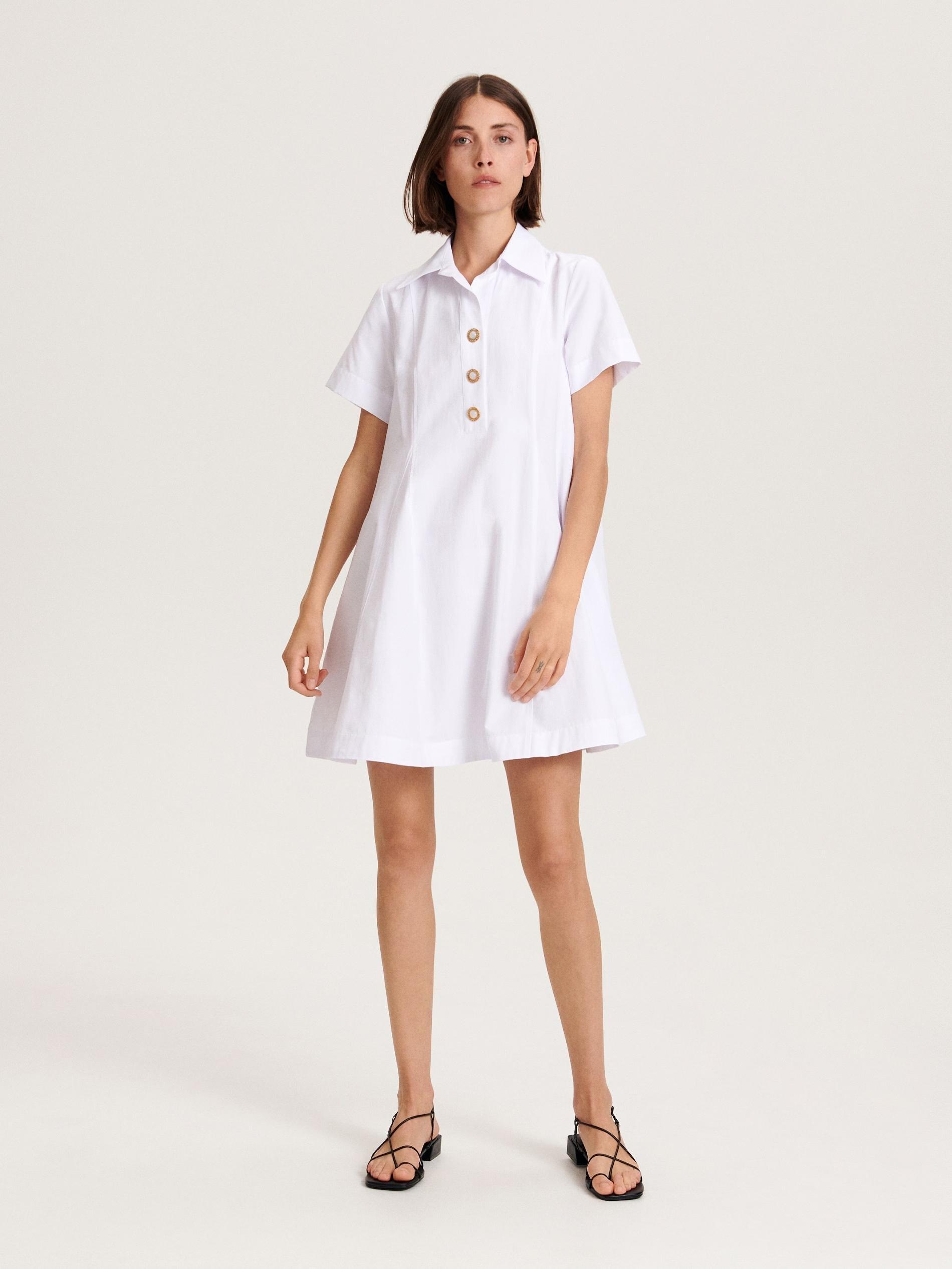 White Mini Dress, , large image number 0