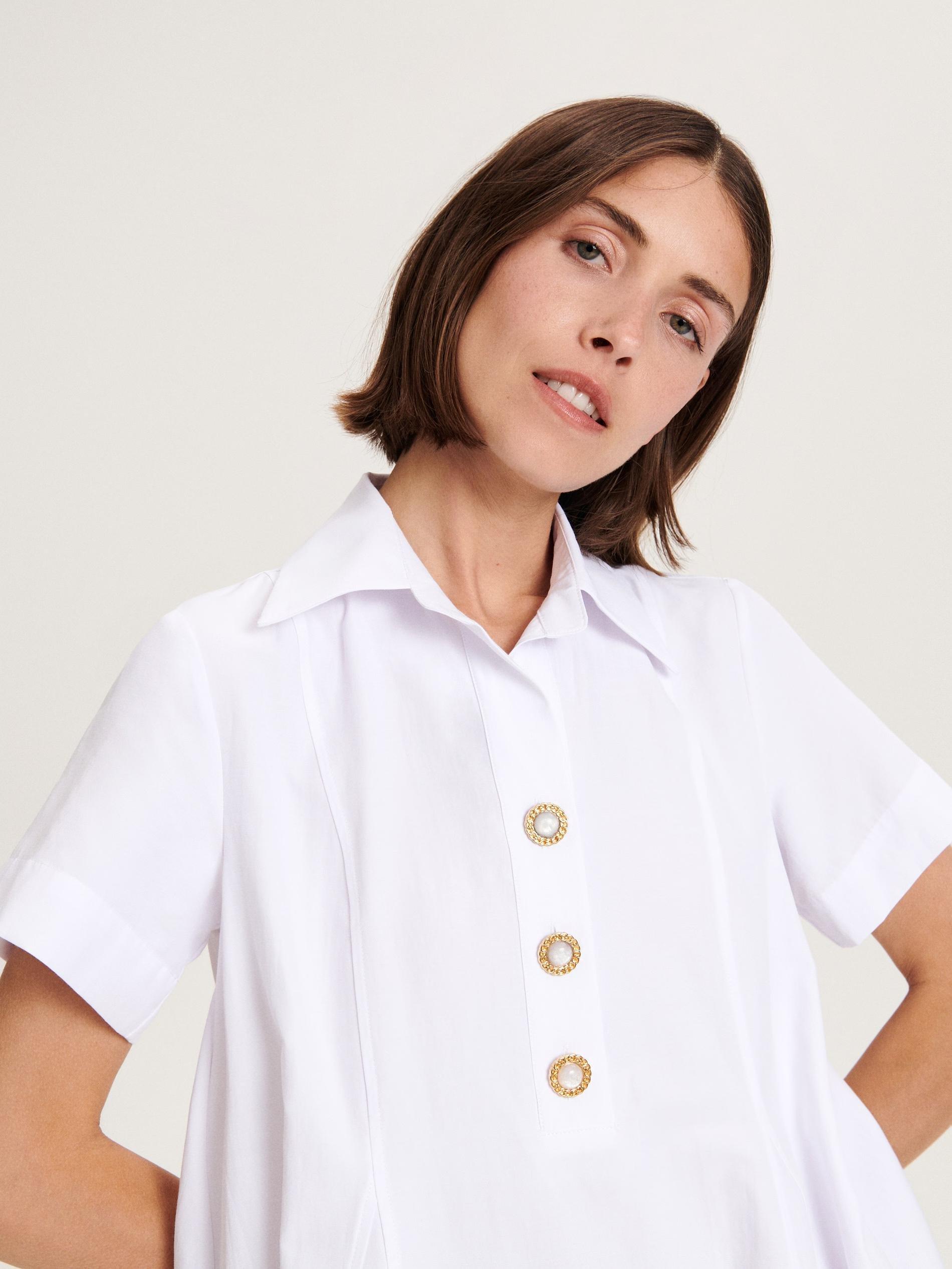 White Mini Dress, , large image number 1