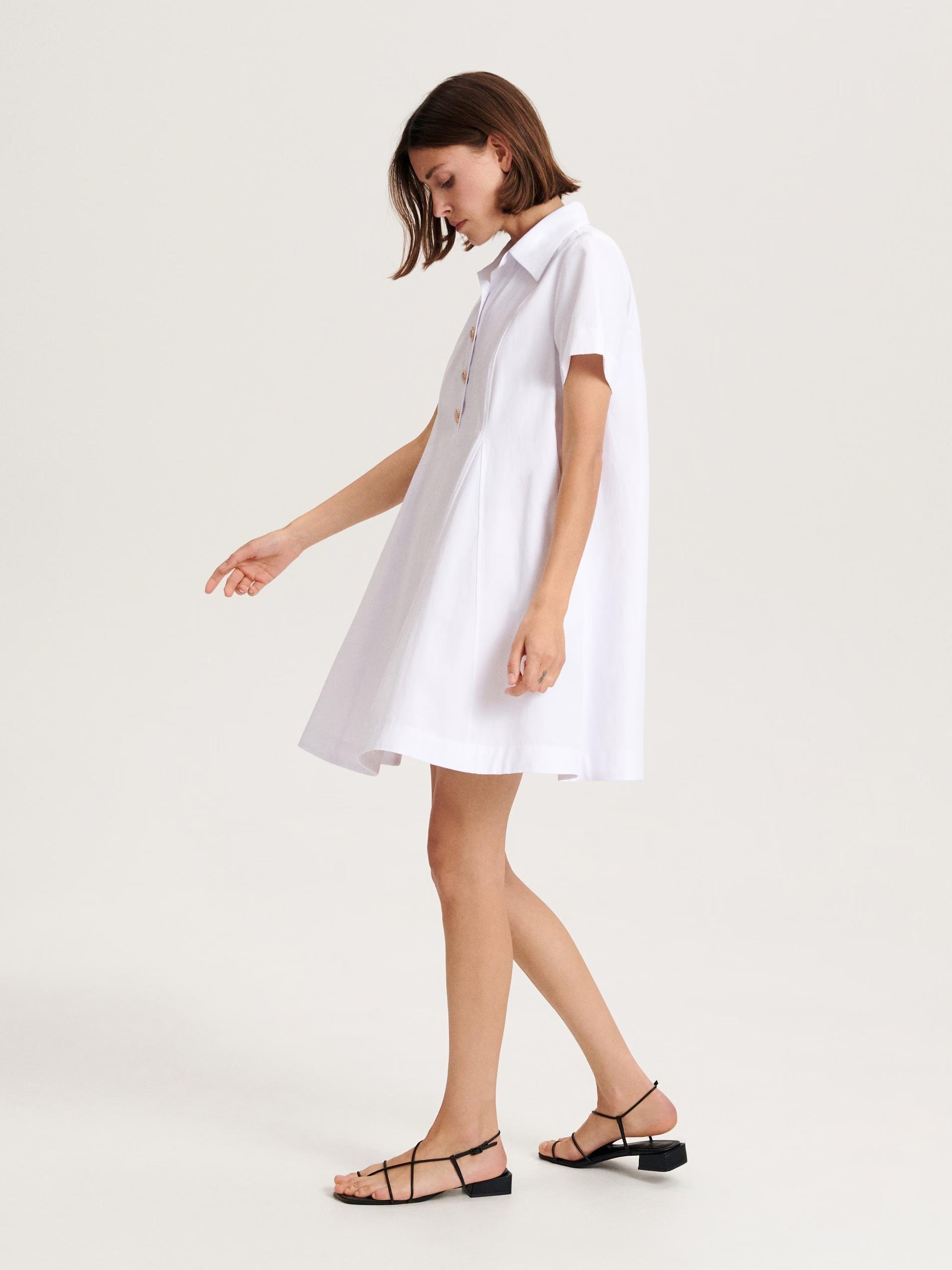White Mini Dress, , large image number 2