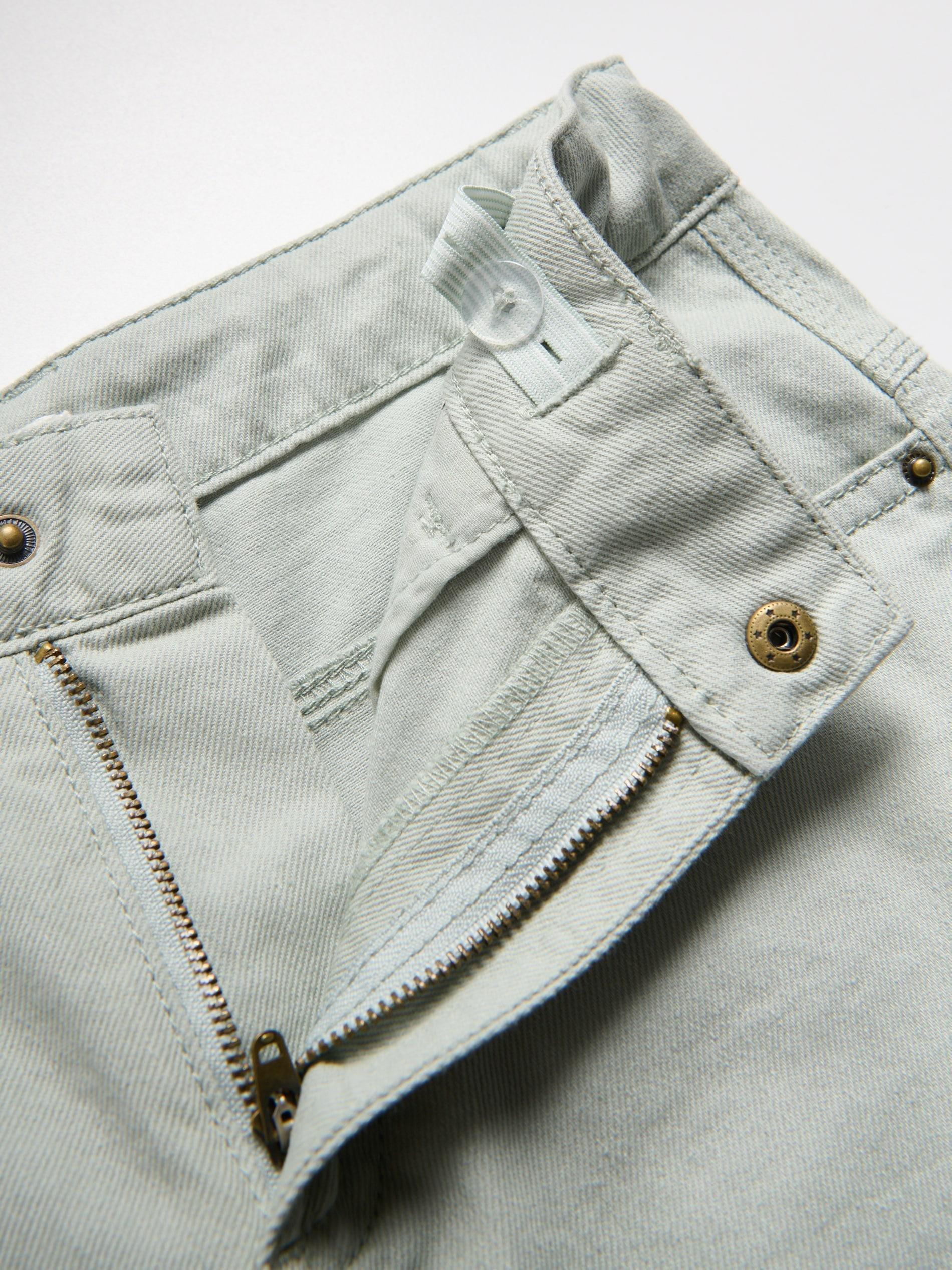 Green Cotton Shorts, Green, medium