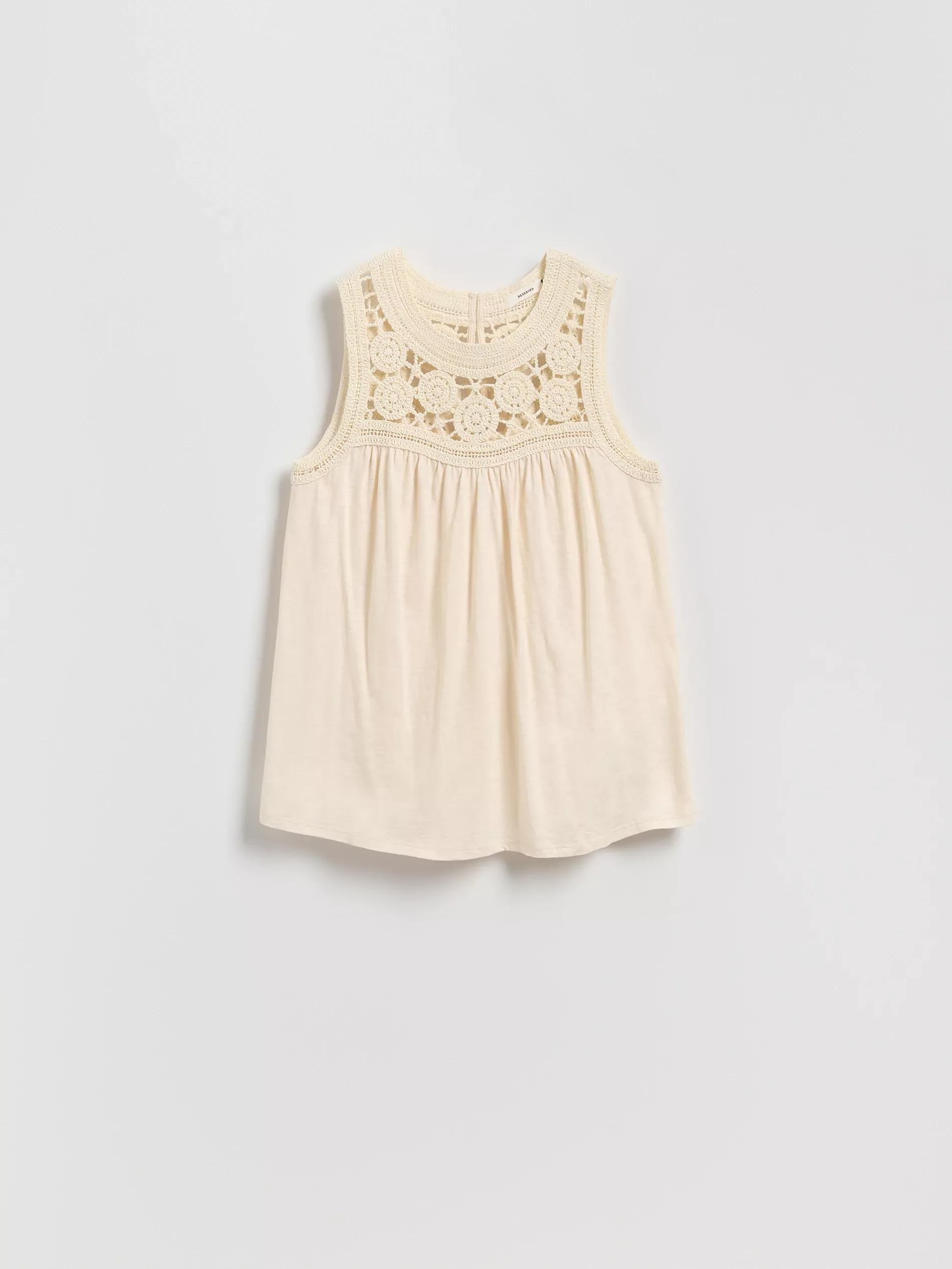 Cream Modal Rich Top, Ivory, medium