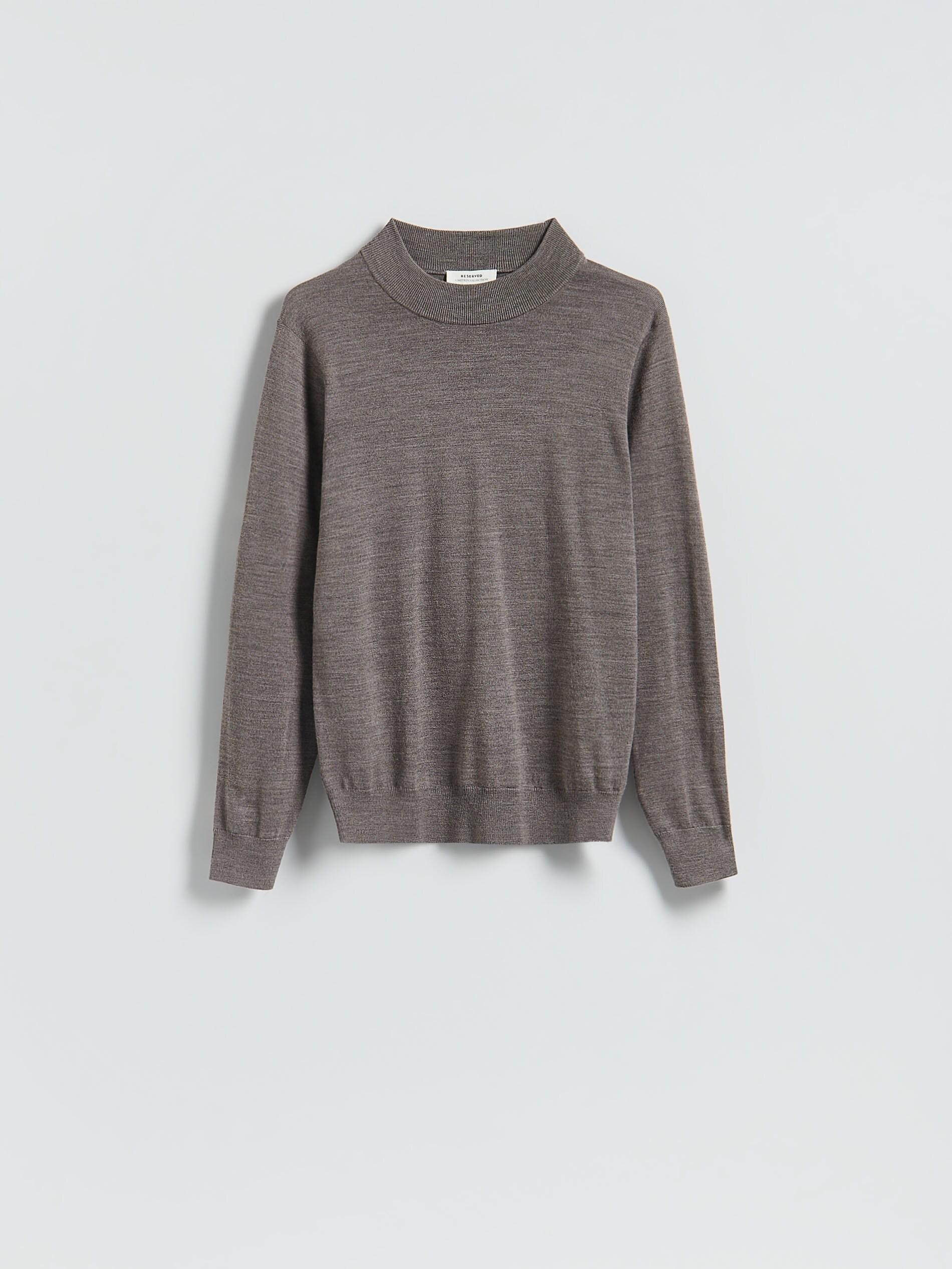 Brown Merino Wool Jumper, 7401_84M, large image number 4