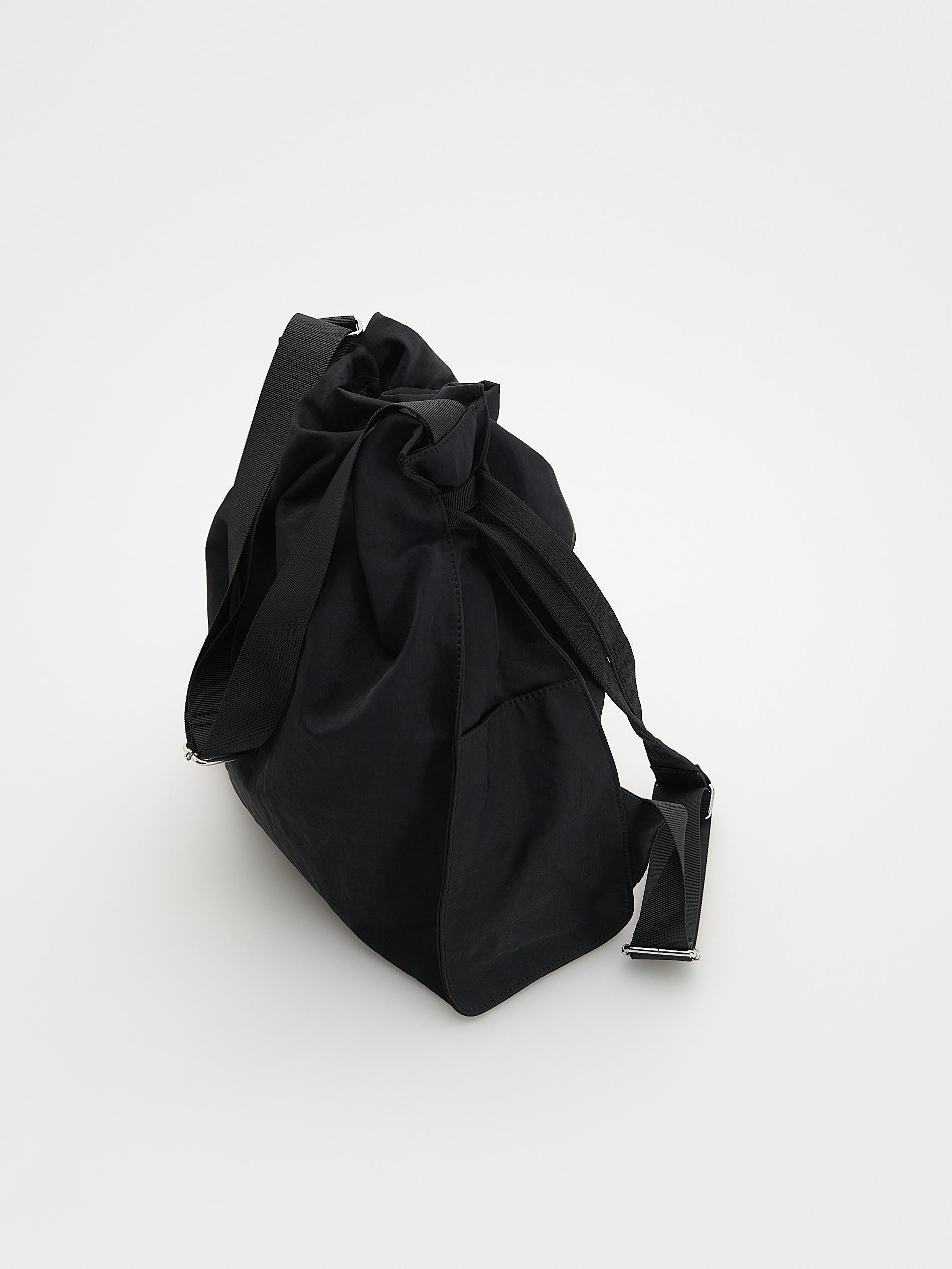 Black Backpack With Buckles, Black, large image number 3