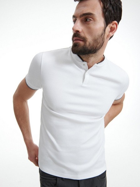 Reserved - White Slim Fit Polo Shirt