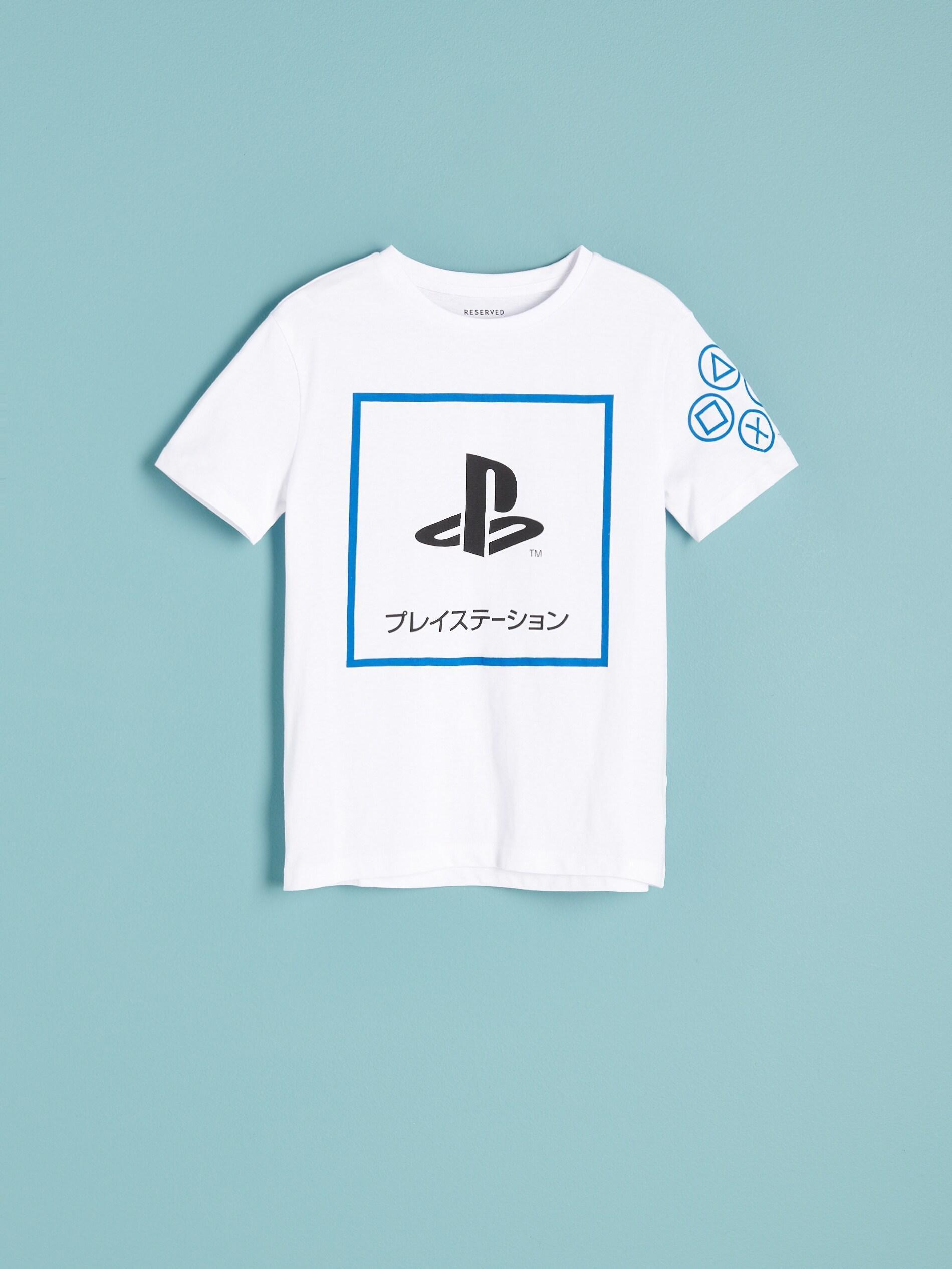 White Playstation Cotton T-Shirt, Kids Boys, , large image number 4