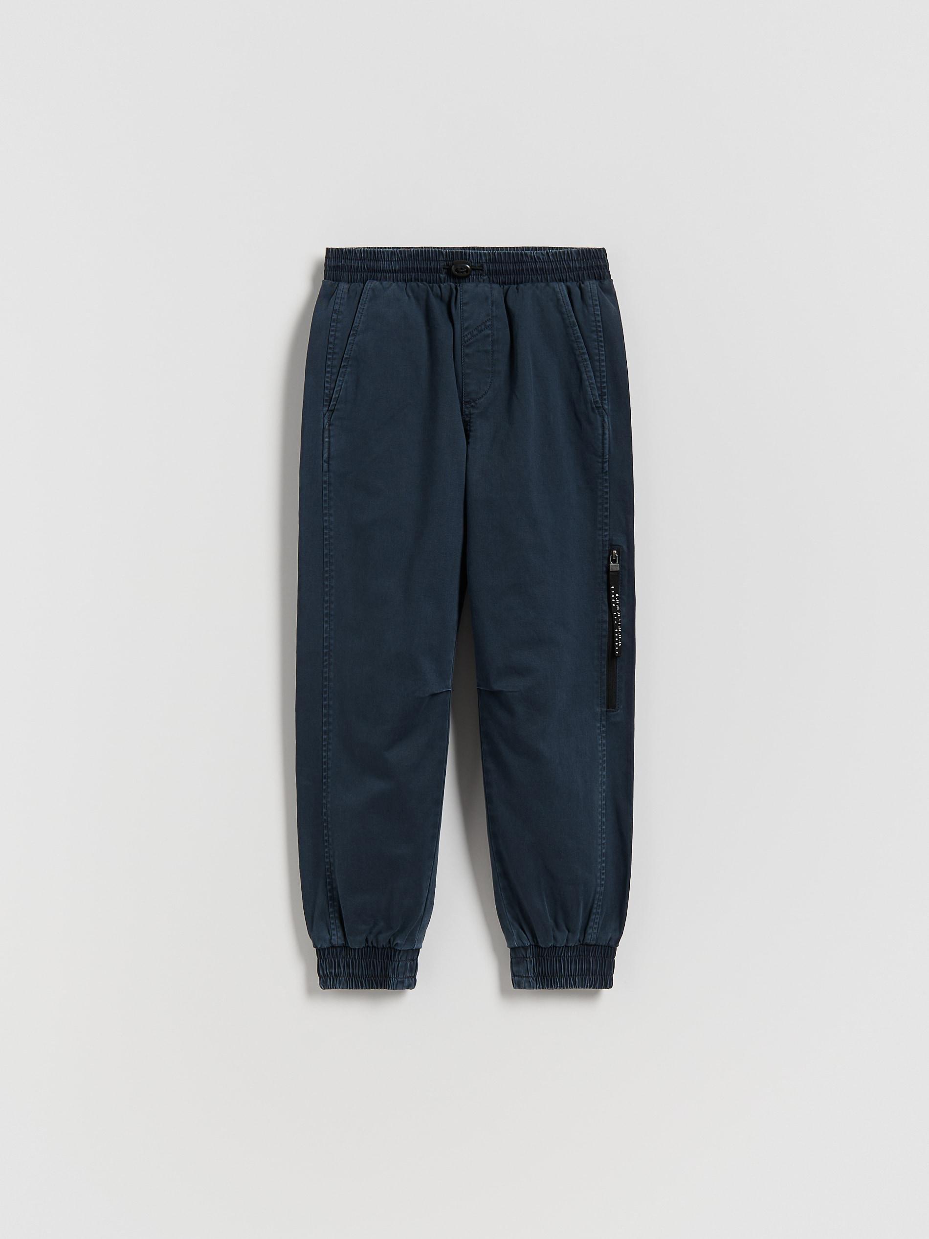 Navy Elastic Joggers, Navy, medium