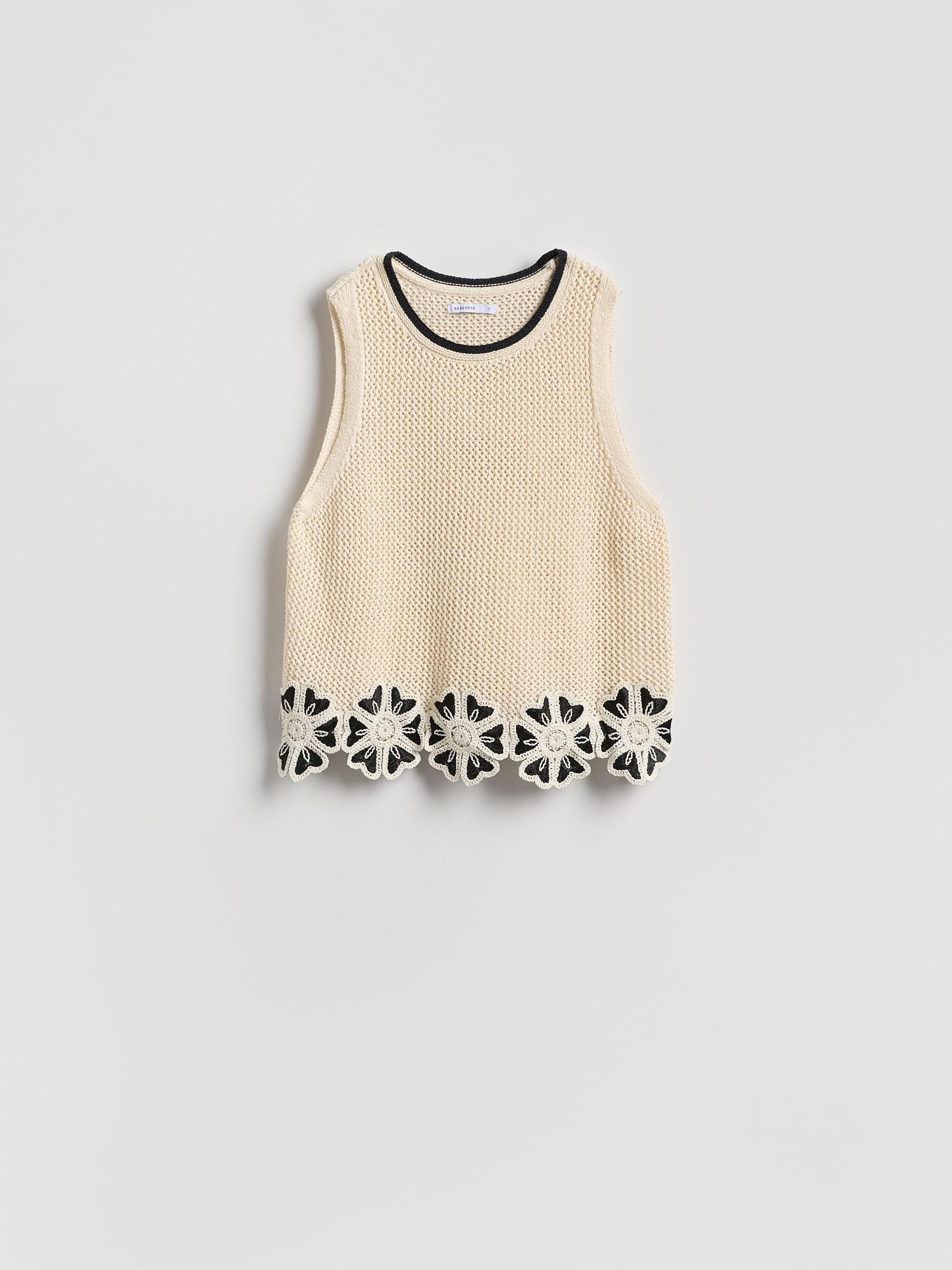 Multicolour Top With Floral Applique, Multicolor, large image number 3