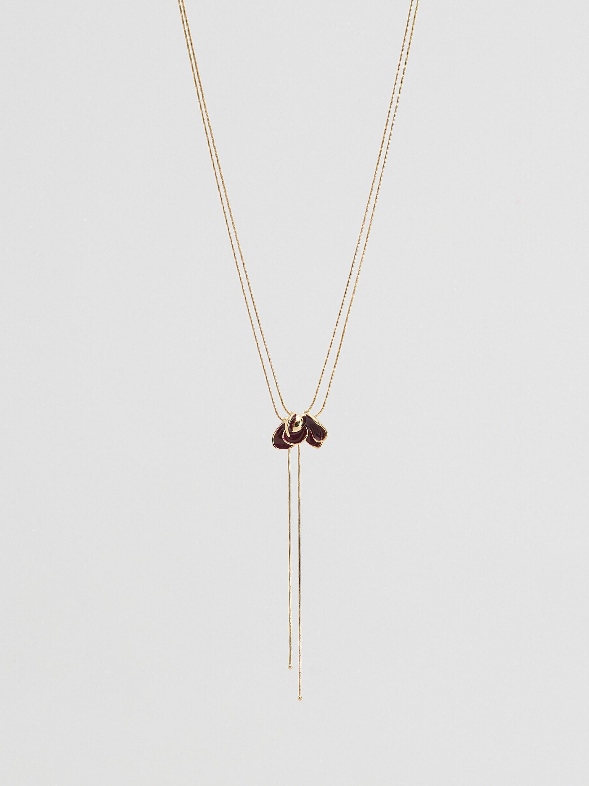 Violet Necklace With Pendant, Purple, medium