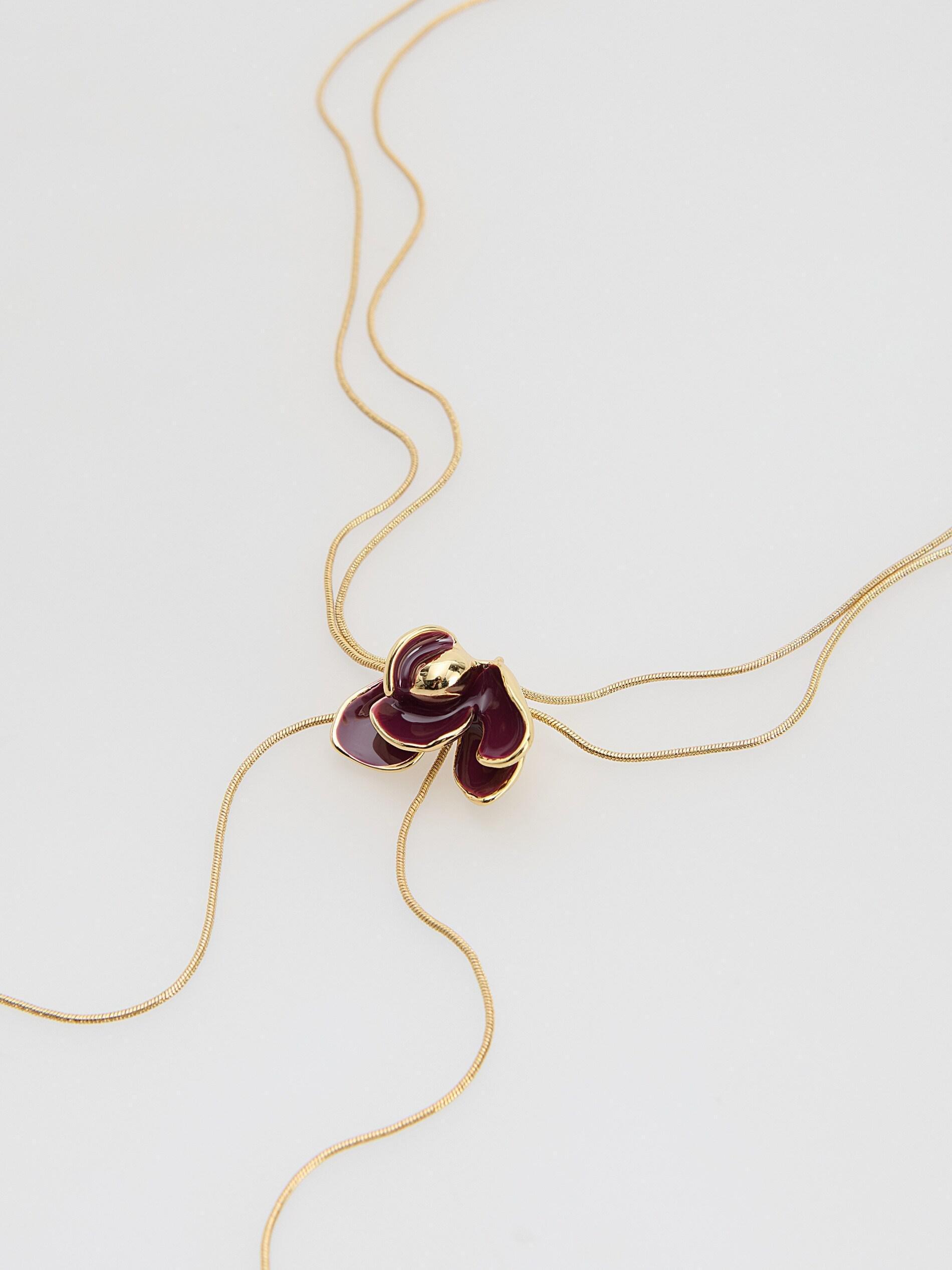 Violet Necklace With Pendant, Purple, large image number 2