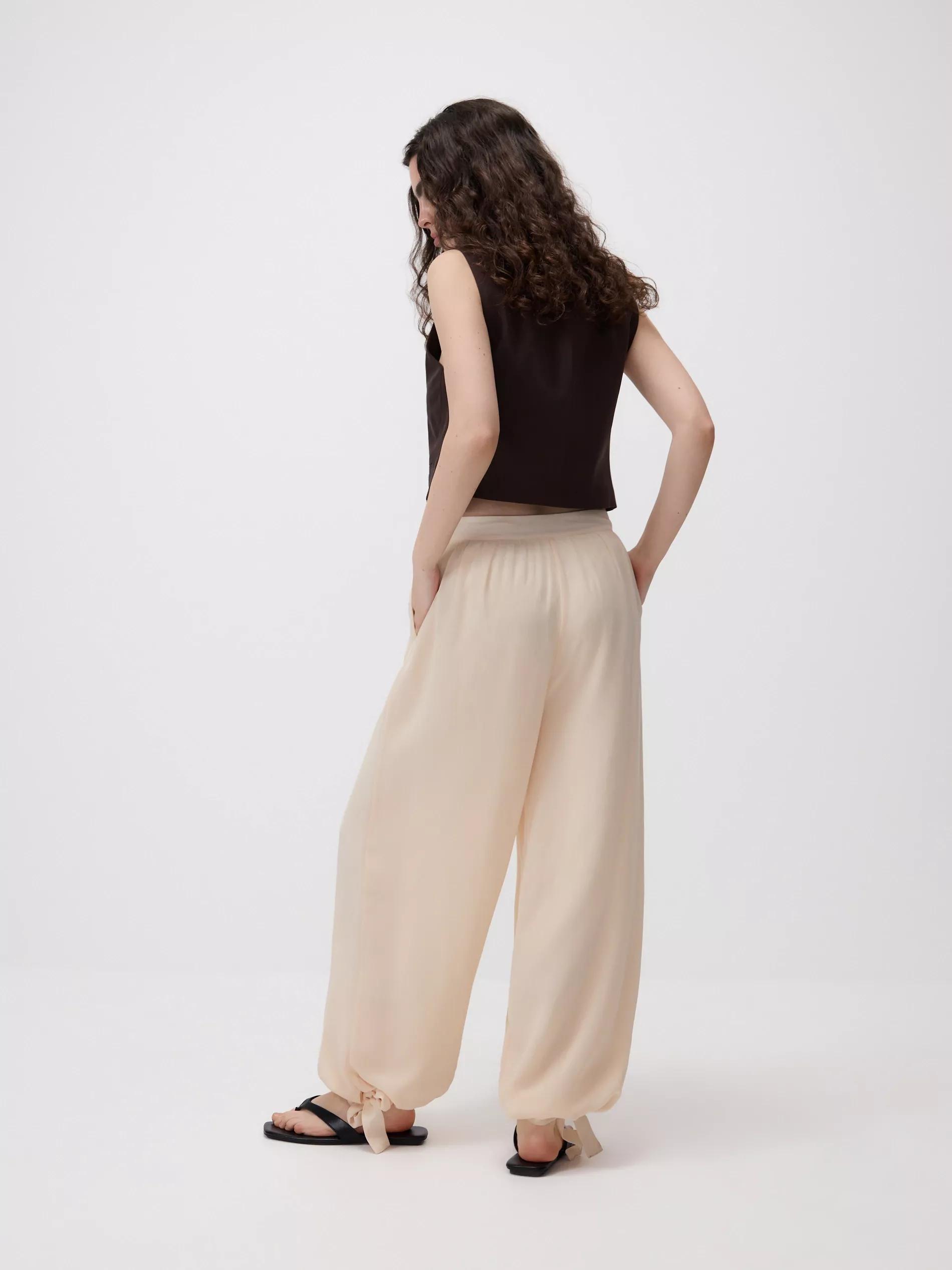 Pink Jogger Pants With Drawstring Waist, , large image number 1