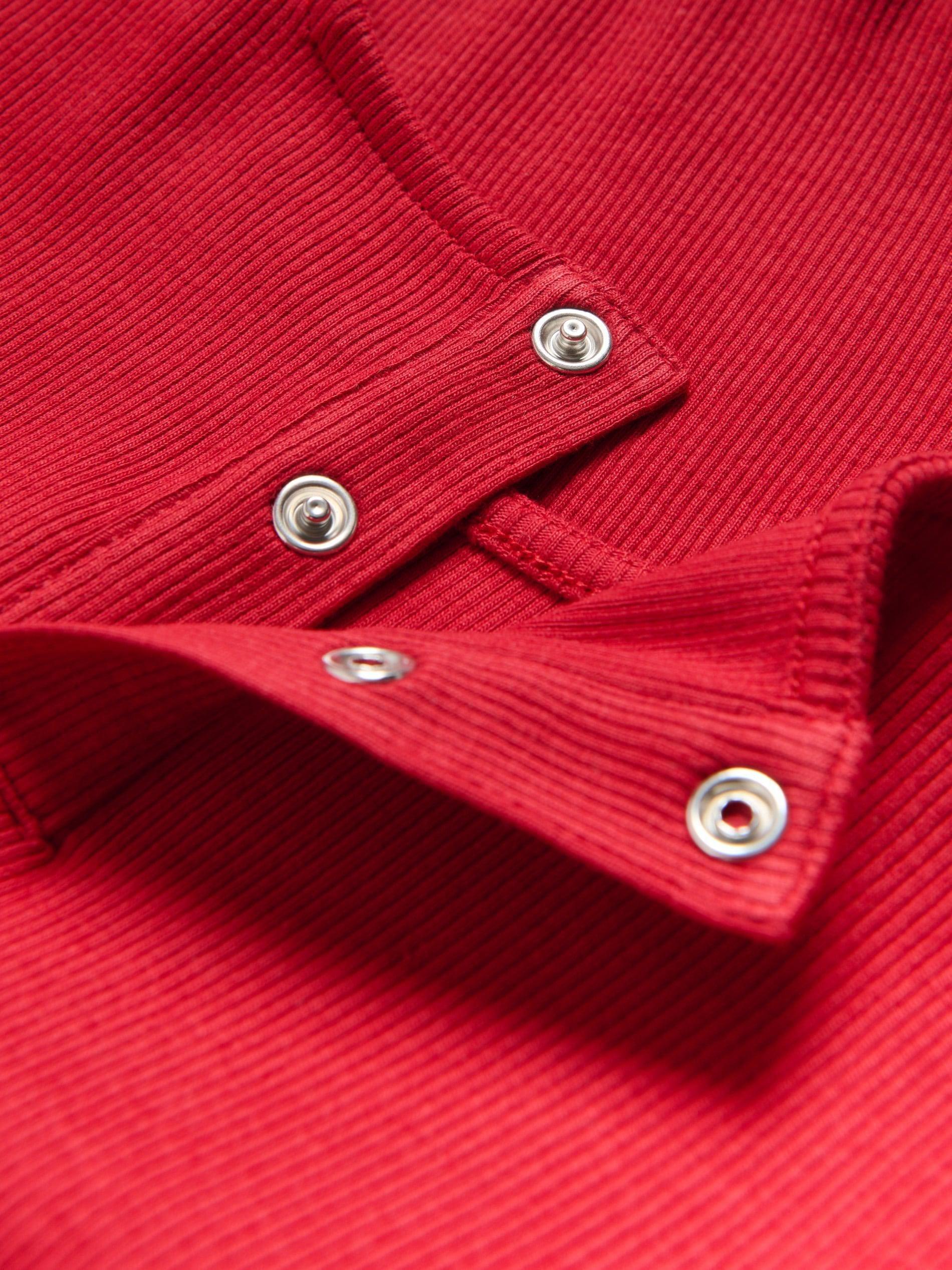 Red Ruffle Blouse, Red, large image number 3