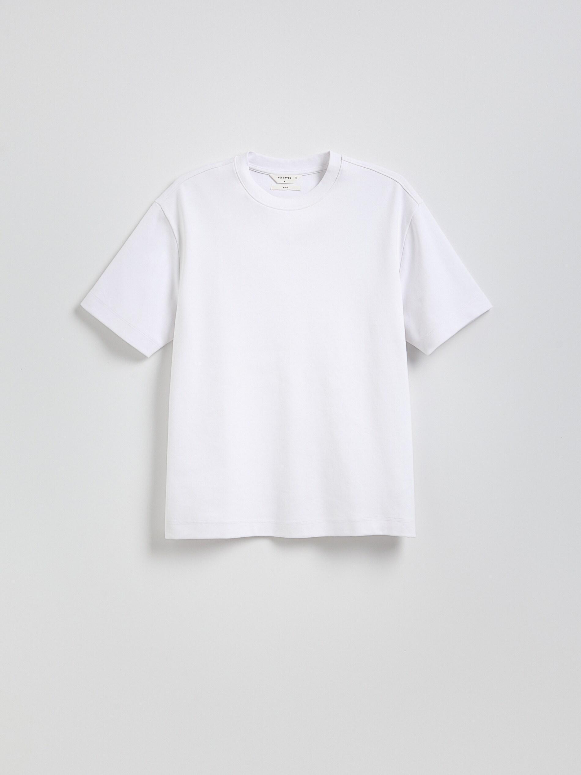 WHITE Boxy cotton T-shirt, White, large image number 0