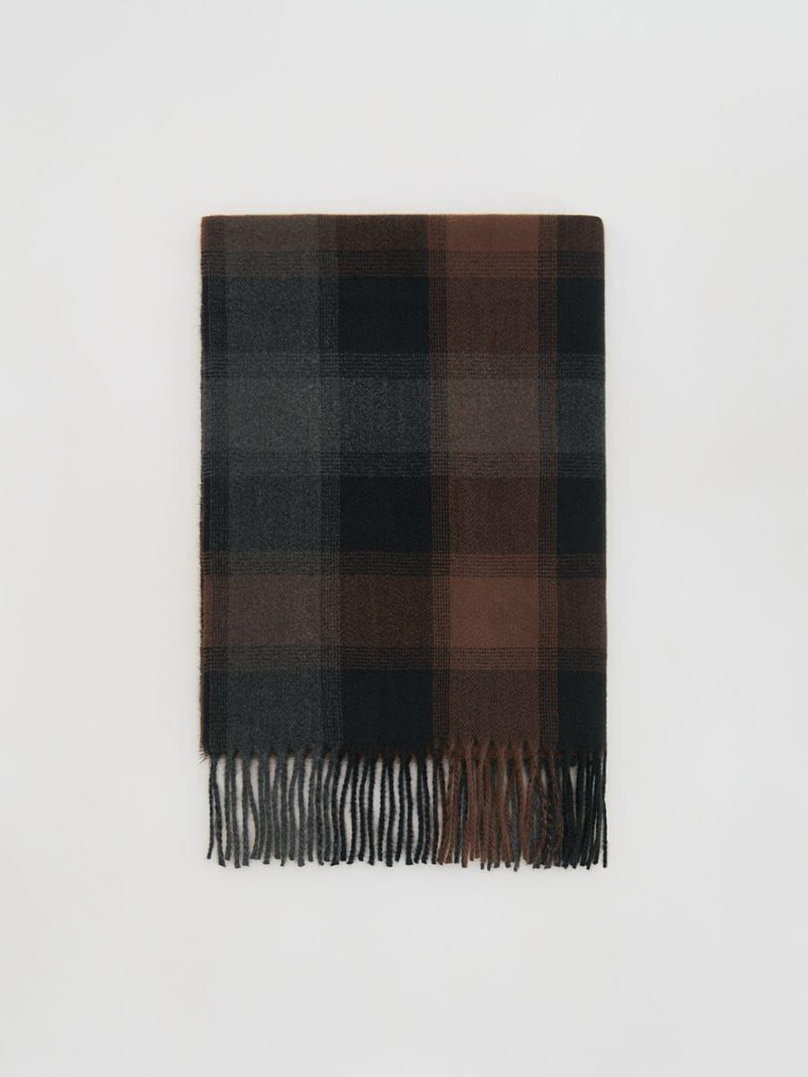 Brown Scarf, Brown, large image number 0