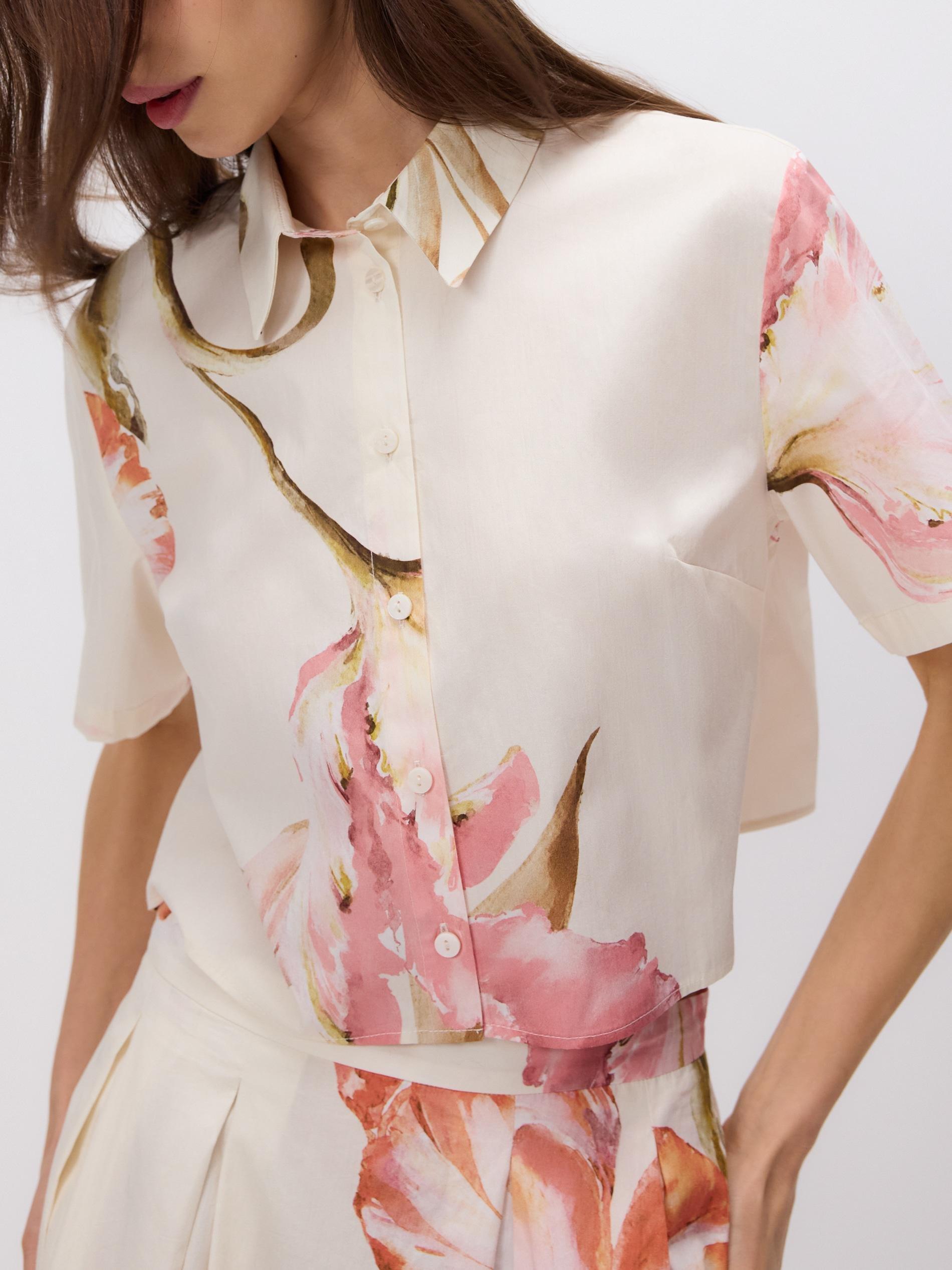 Multicolour Floral Shirt, Multicolor, large image number 4