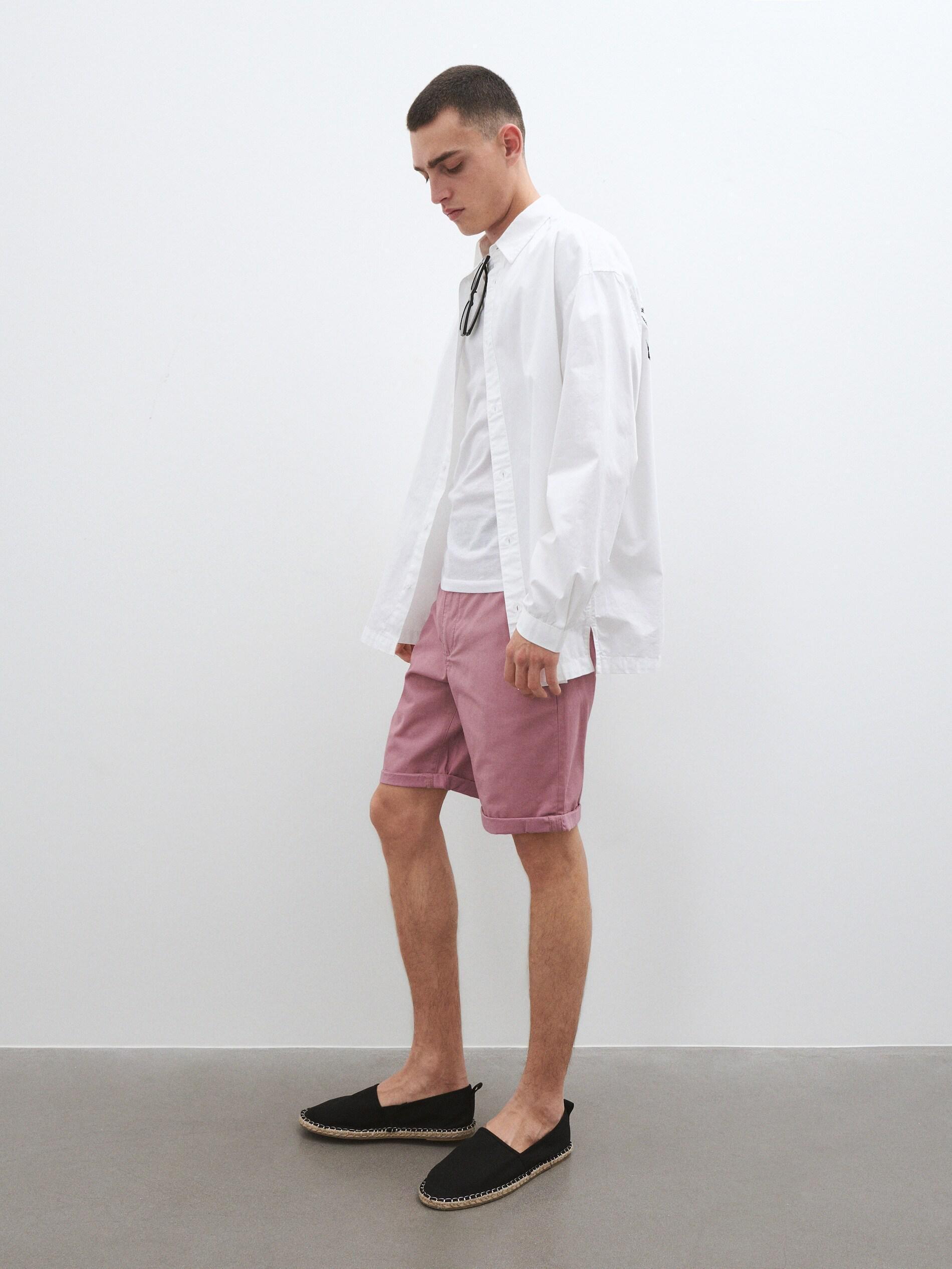 Purple Simple Chino Shorts, , large image number 1