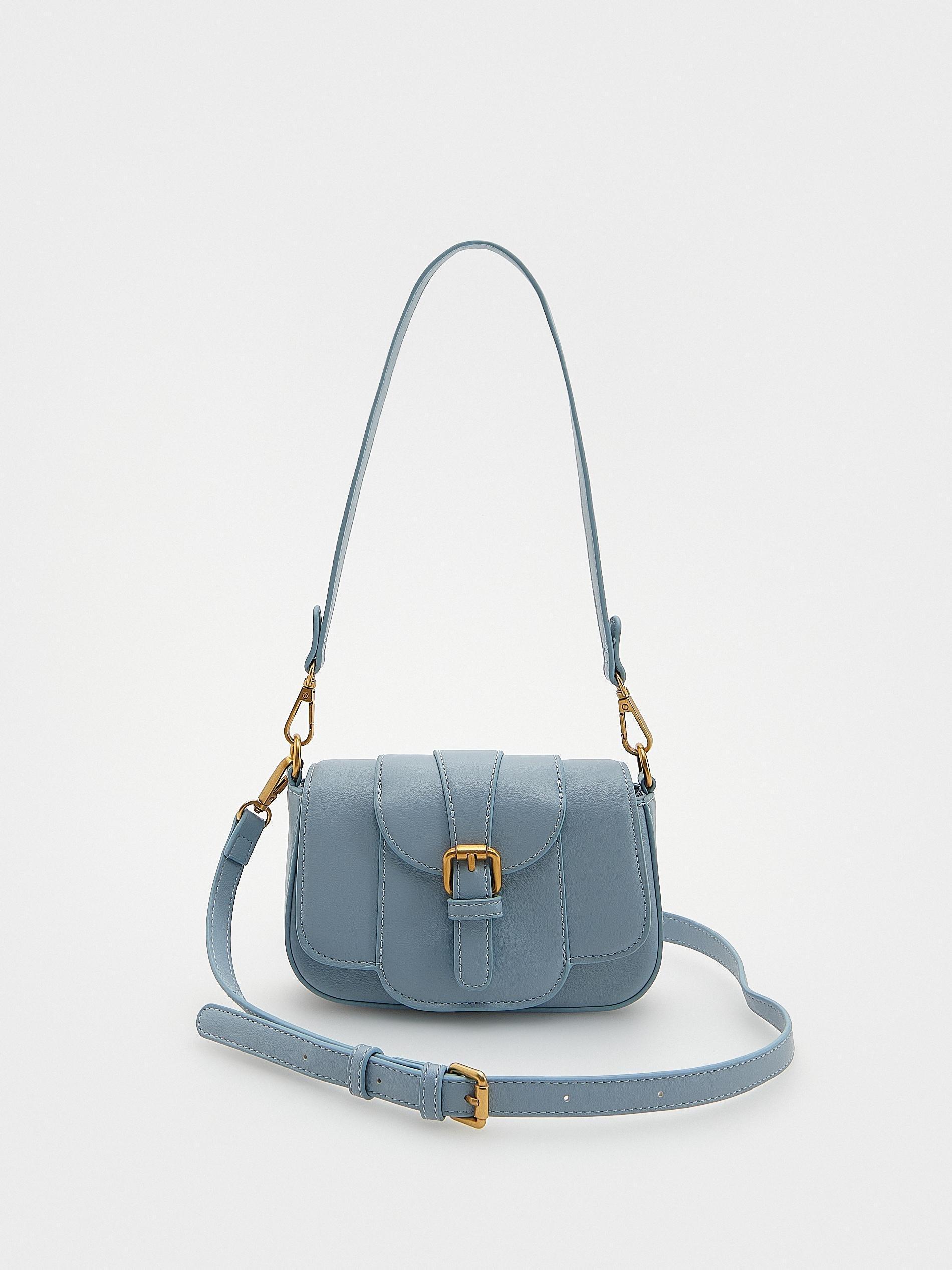 Reserved - Blue Buckled Handbag