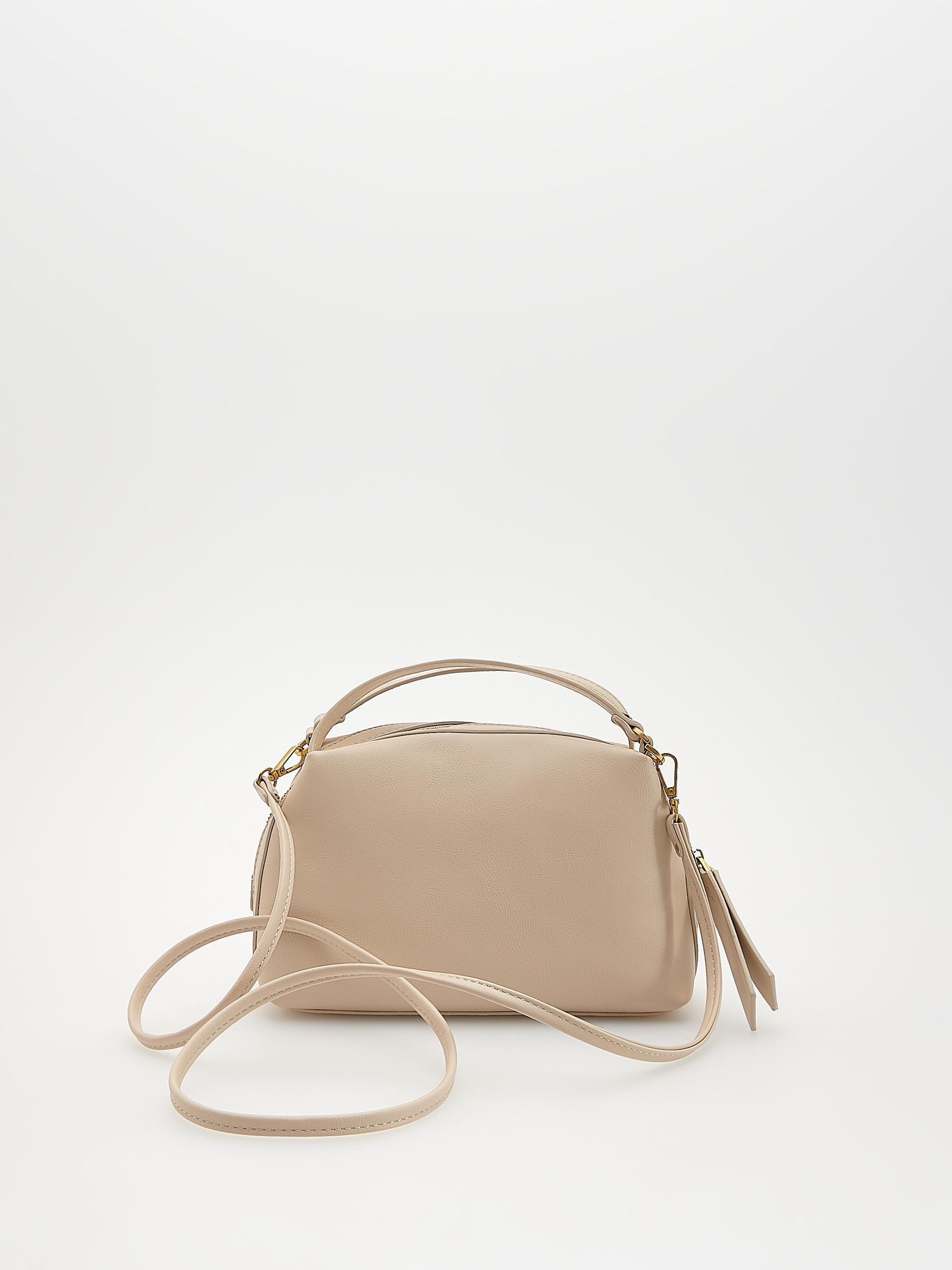White Shoulder Bag, Ivory, large image number 1