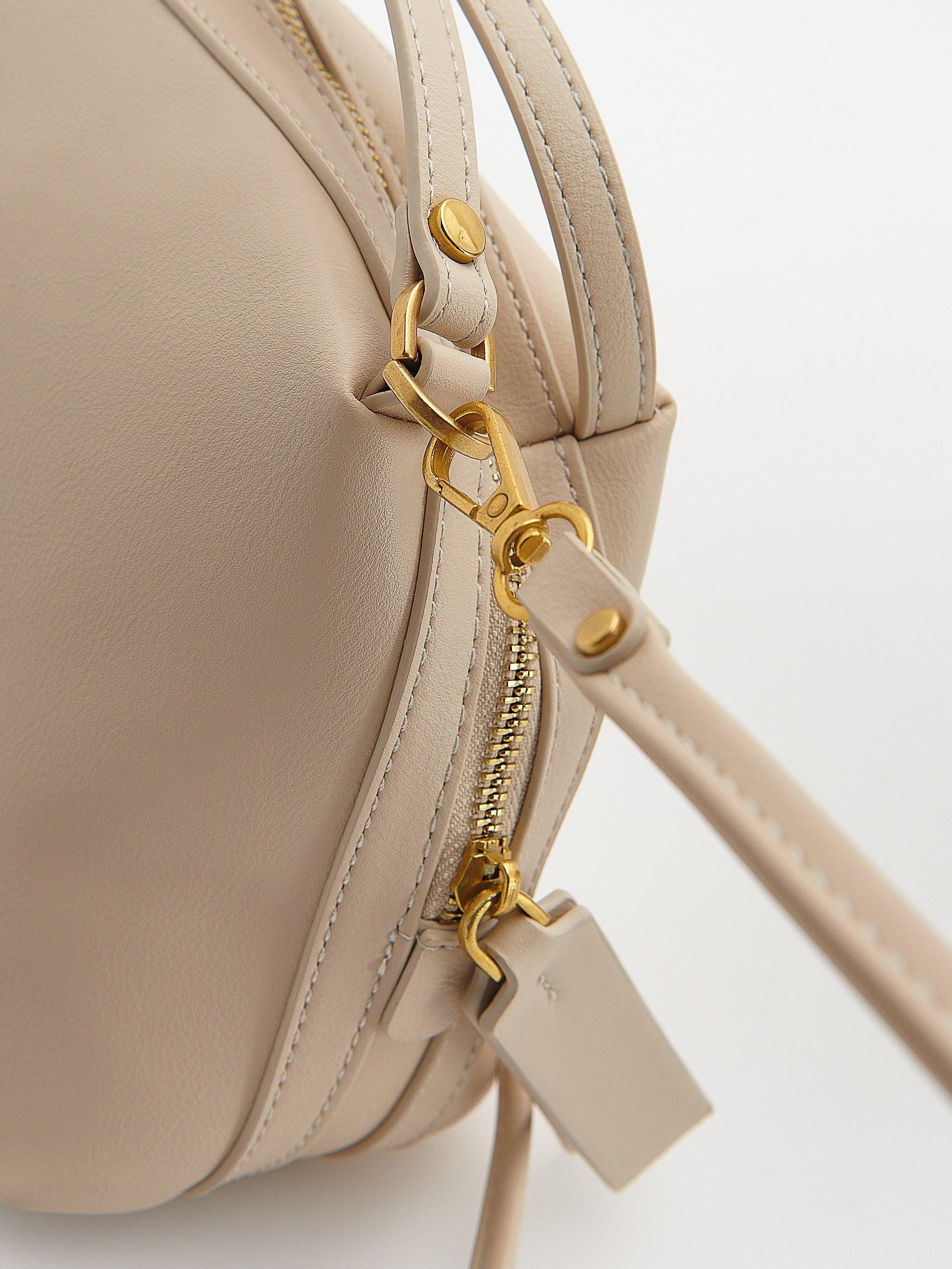 White Shoulder Bag, Ivory, large image number 4