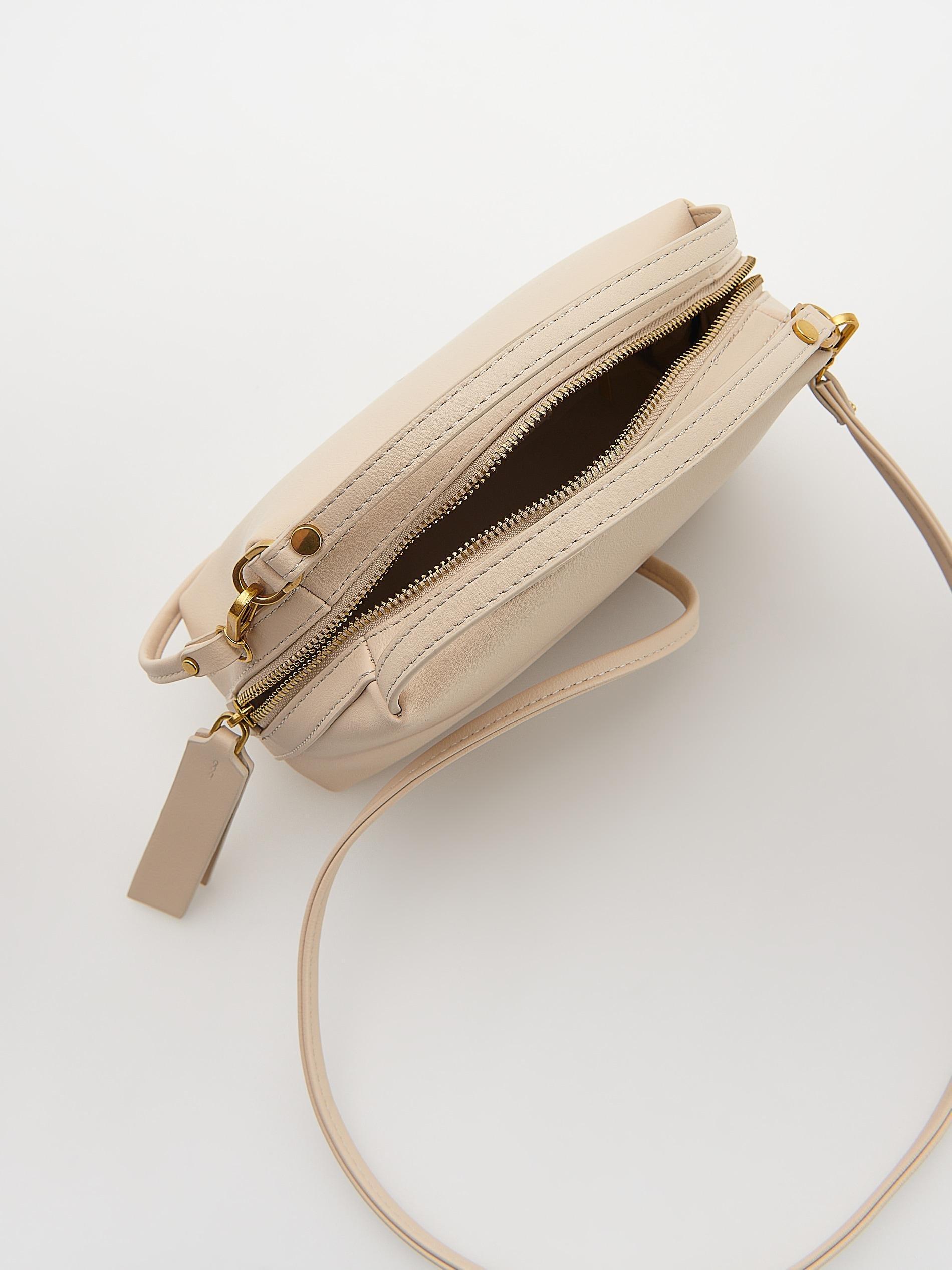 White Shoulder Bag, Ivory, large image number 5