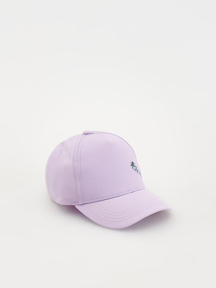 Lavender Cap With Embroidery, , large image number 3