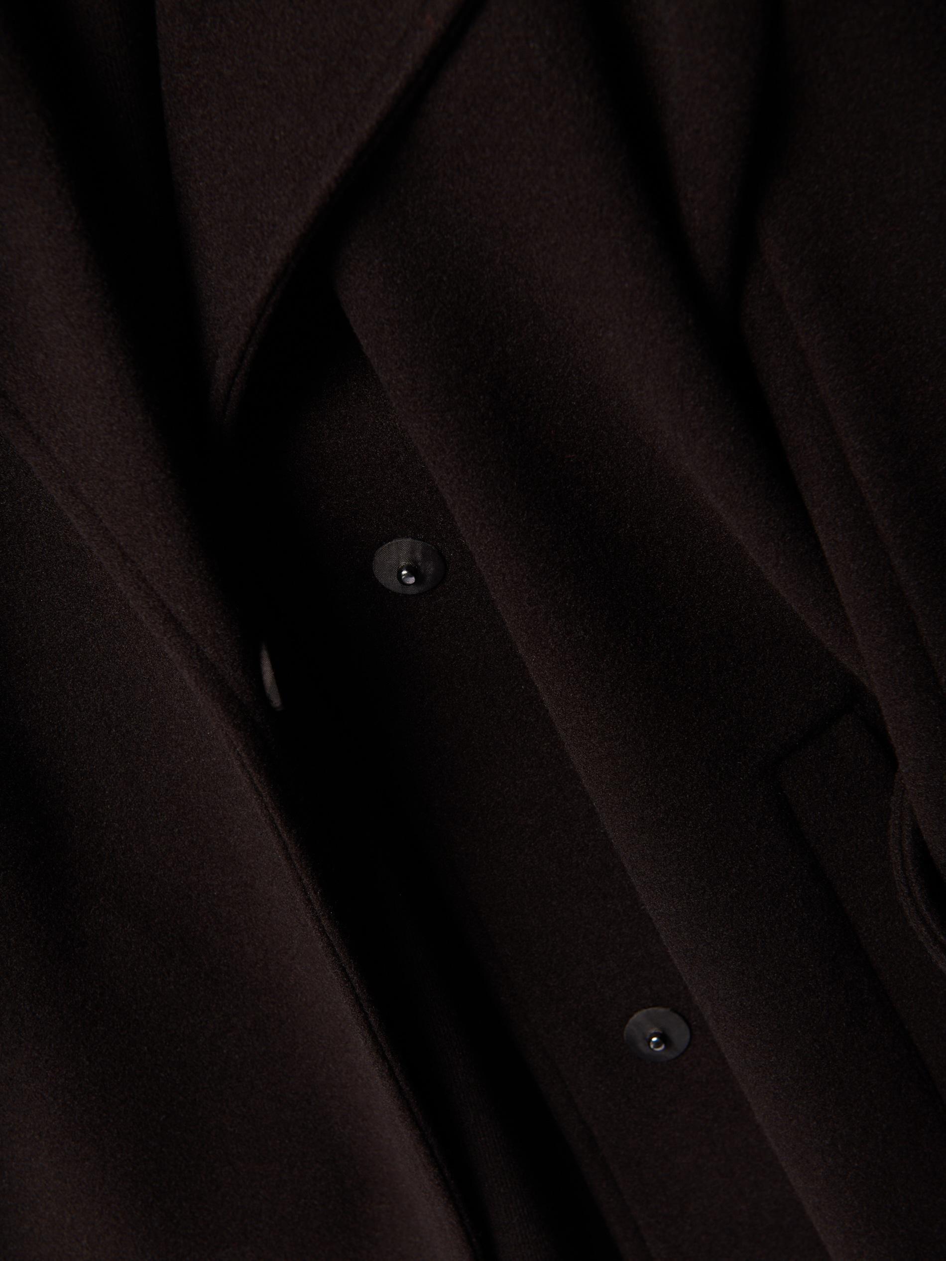 Brown Coat With Tie Belt, Brown, medium