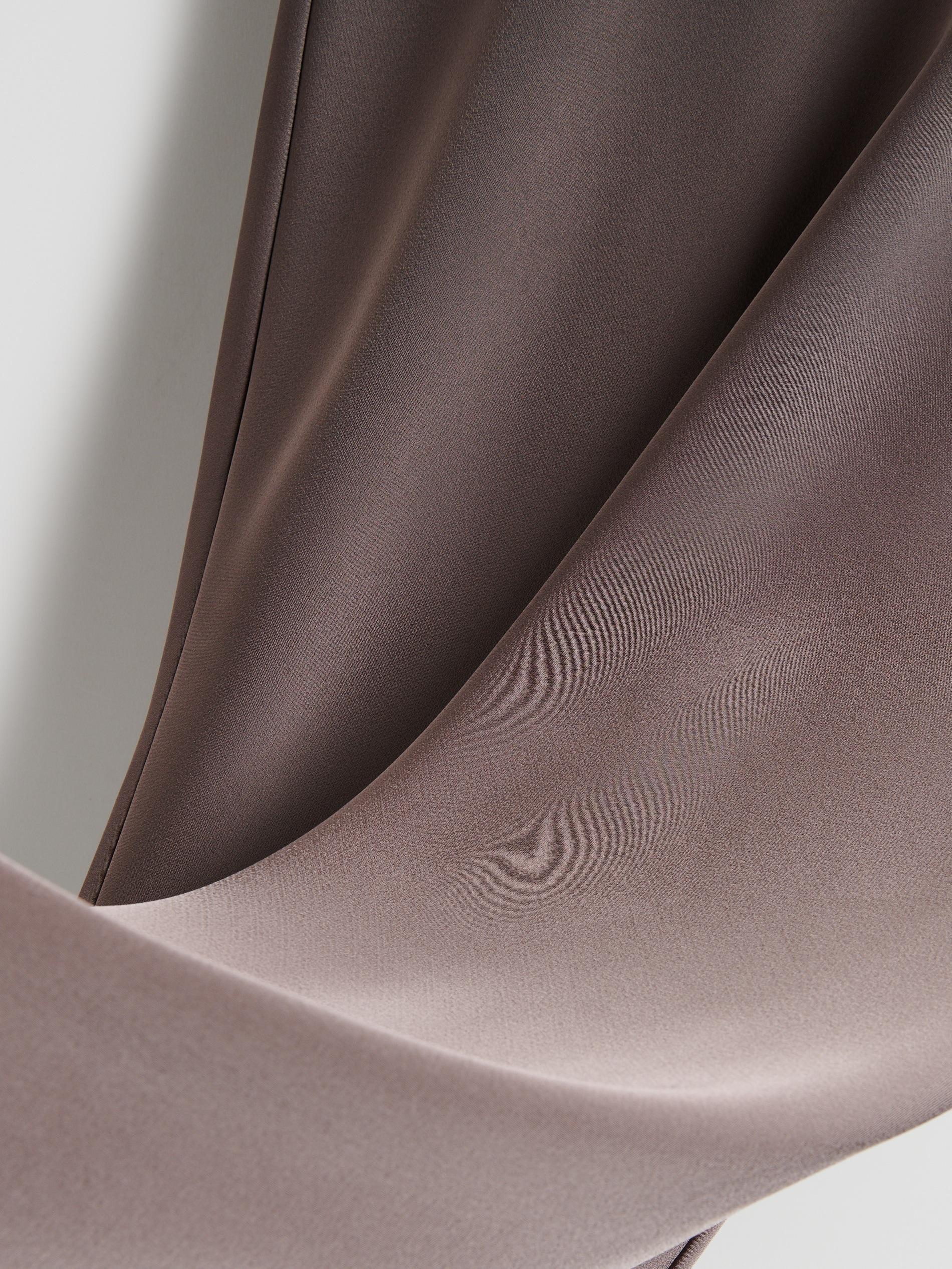 Brown Midi Skirt, Brown, large image number 5