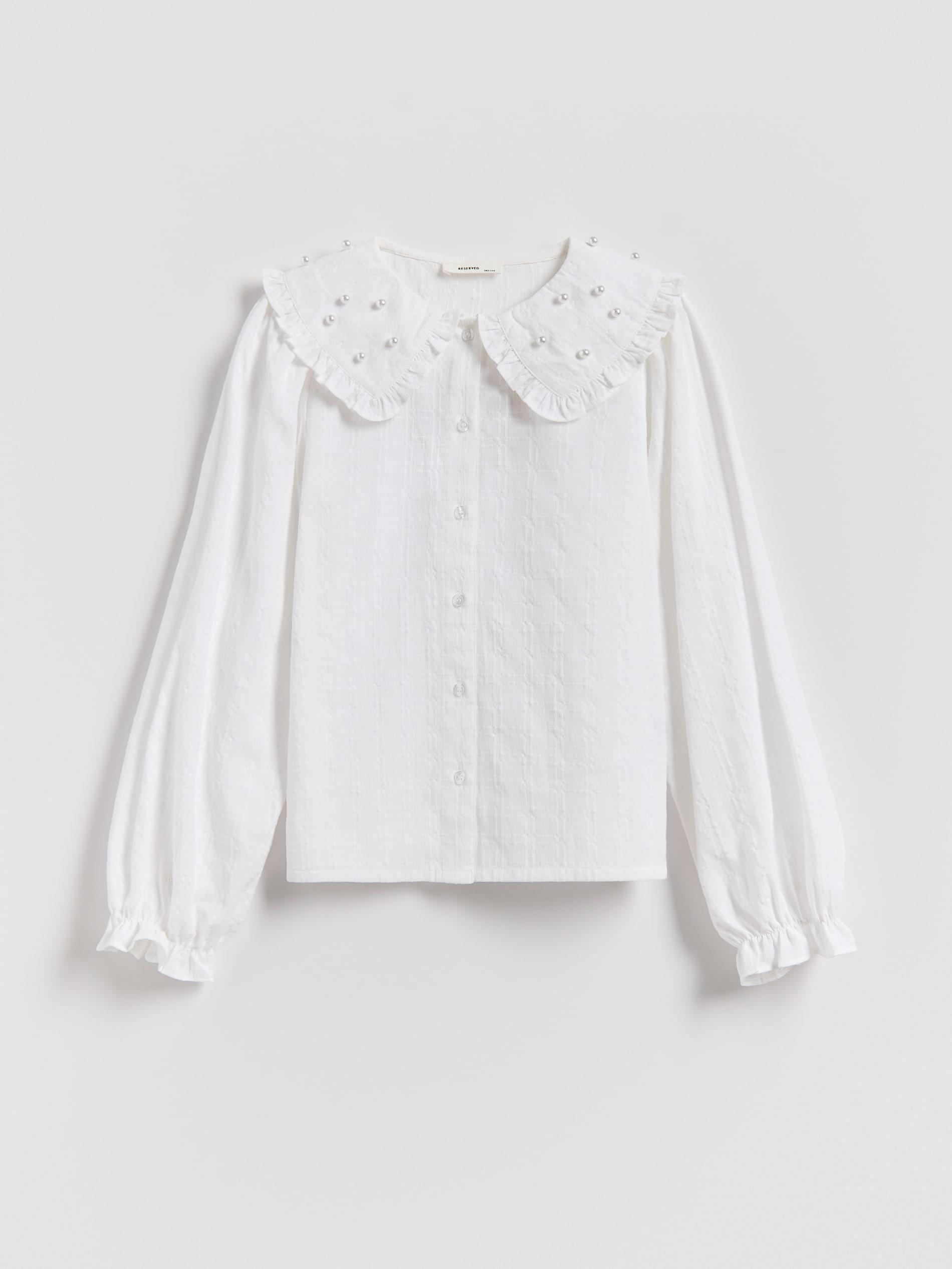 GIRLS` SHIRT CREAM, Ivory, large image number 3