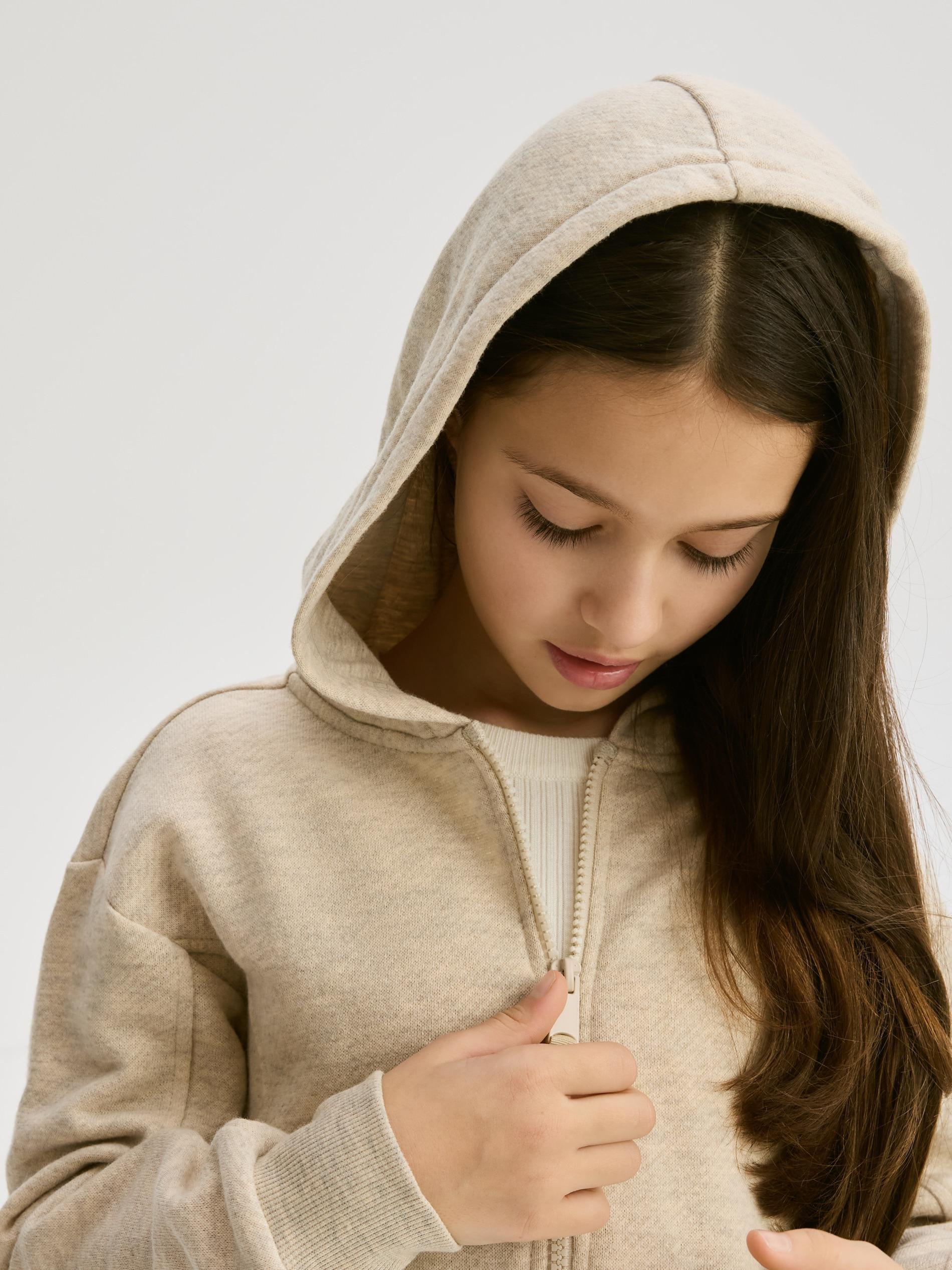 Beige Hoodie, Beige, medium