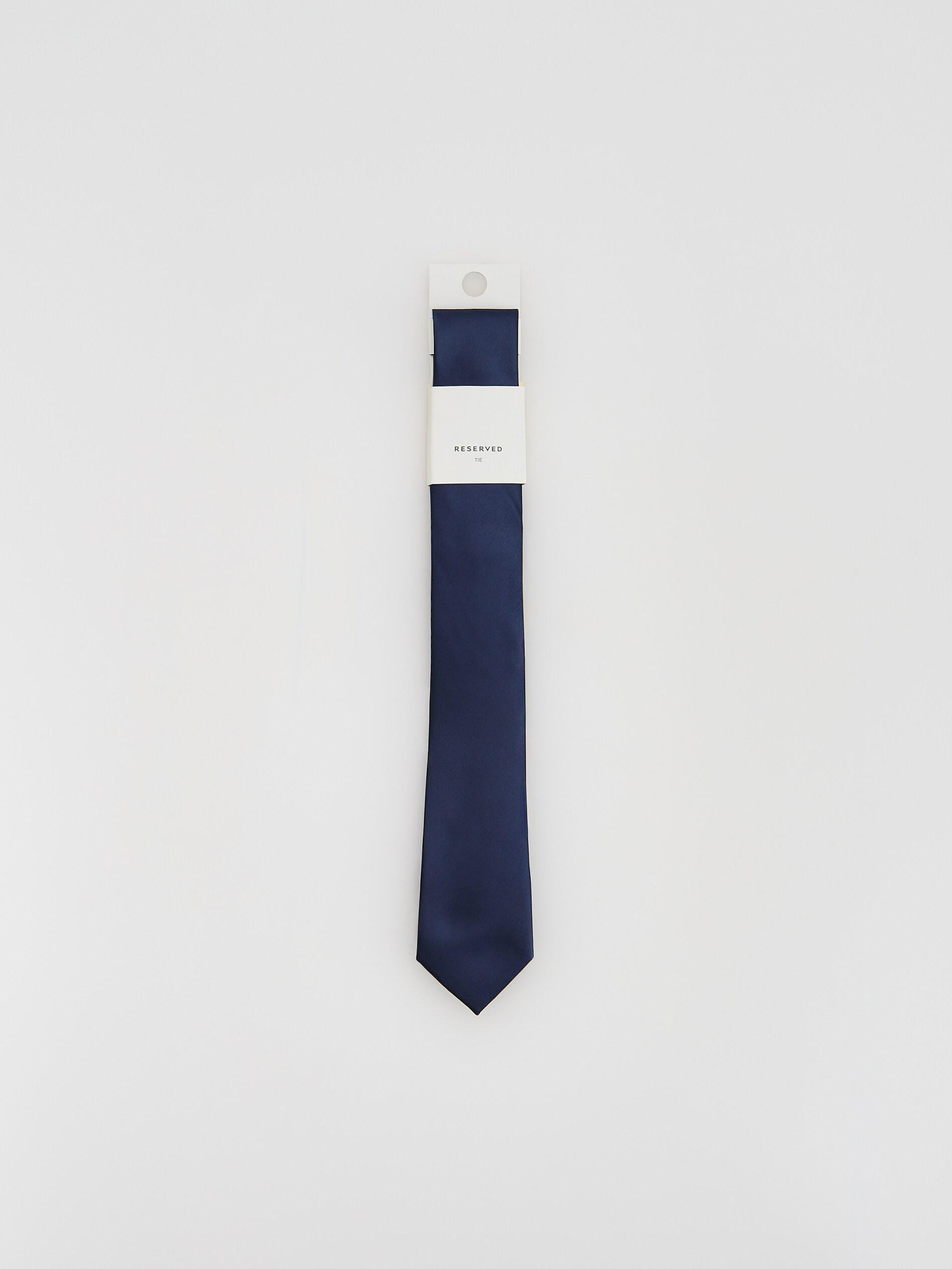 Navy Slim Tie, Navy, large image number 1