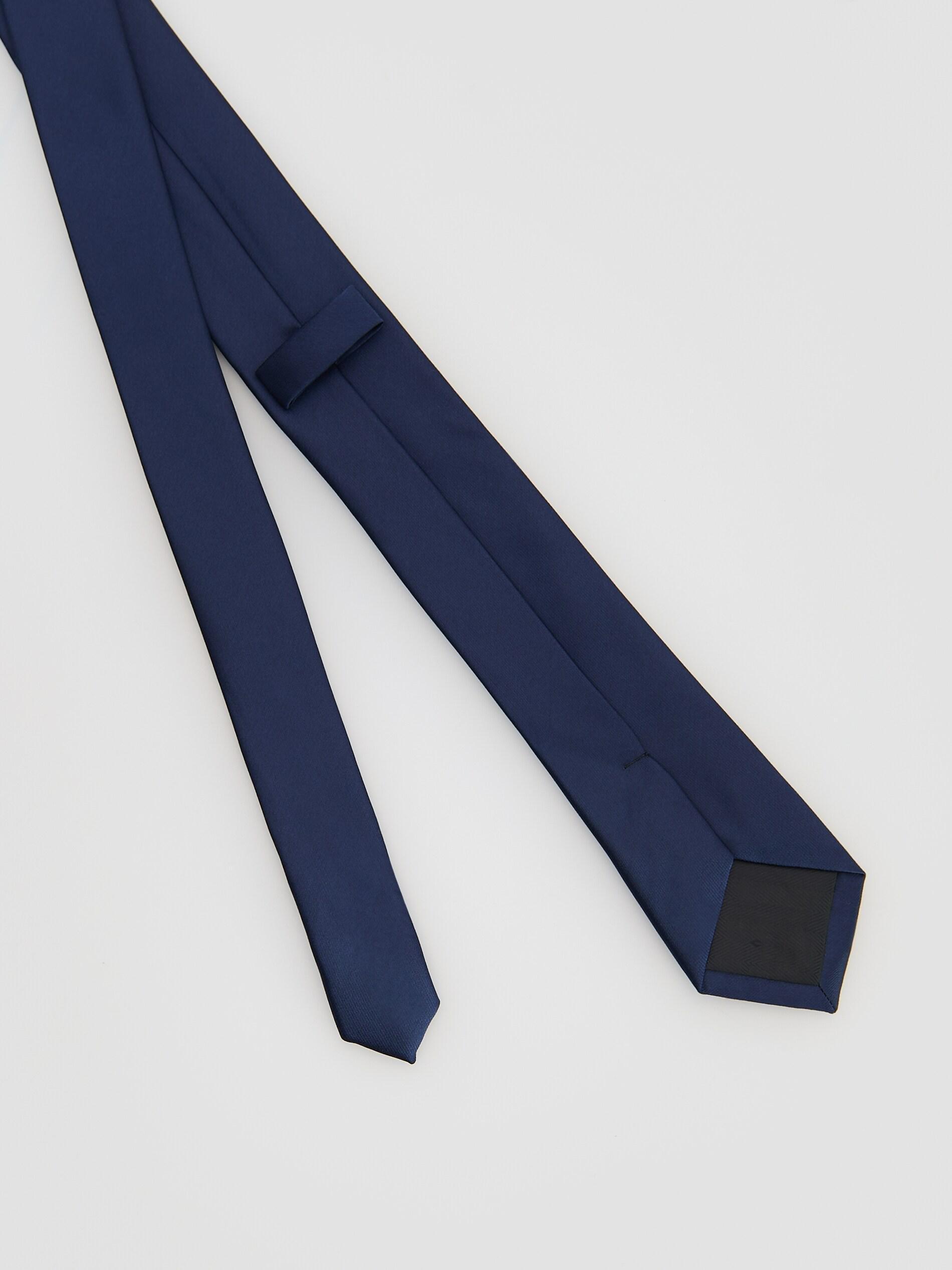 Navy Slim Tie, Navy, large image number 2