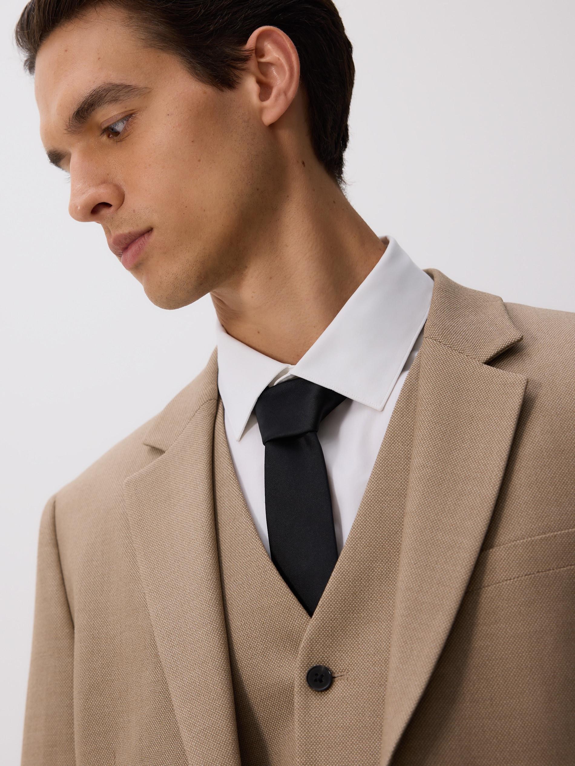 Slim tie, Black, large image number 0