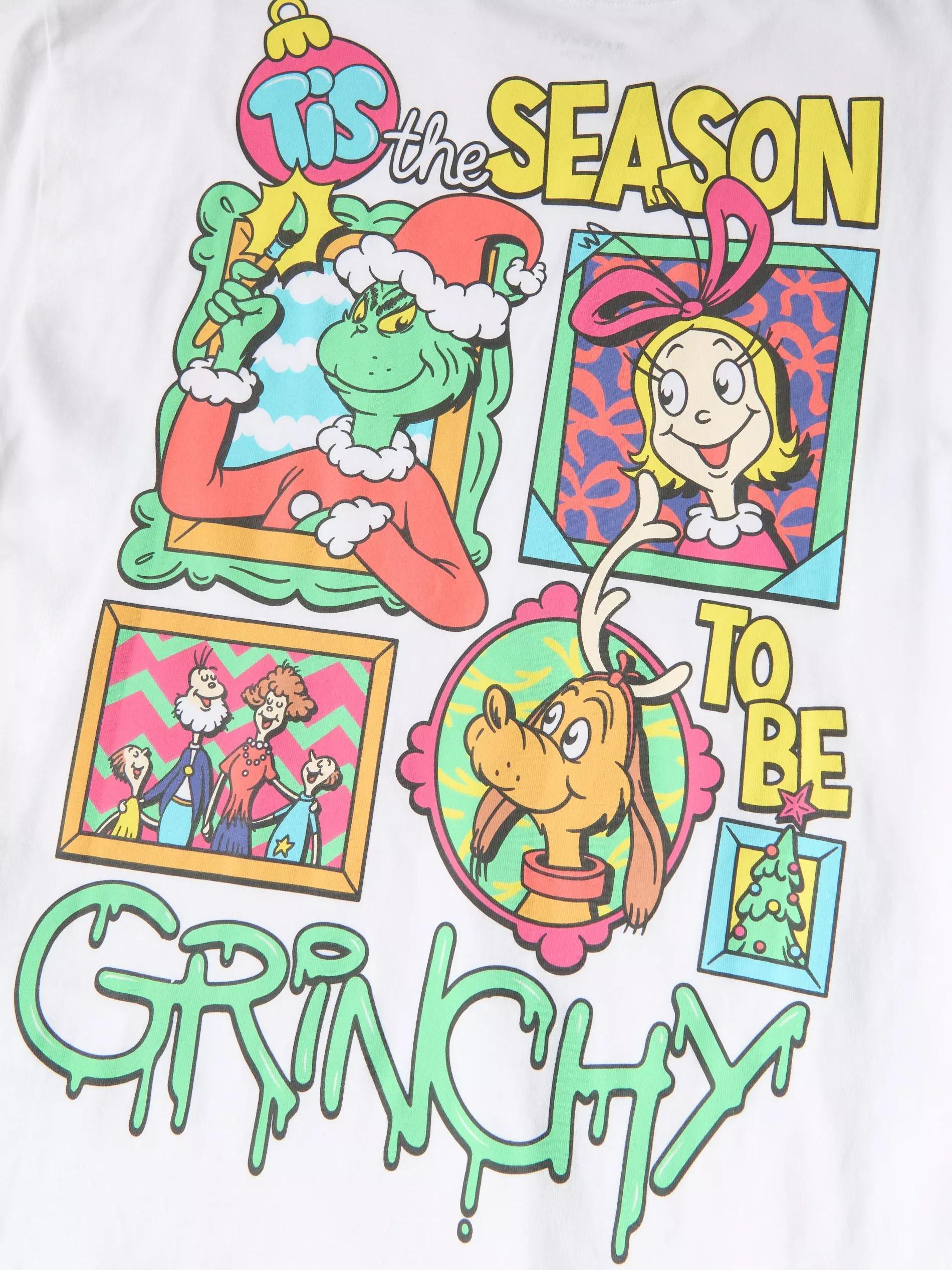 White Grinch Christmas T-Shirt, White, large image number 1