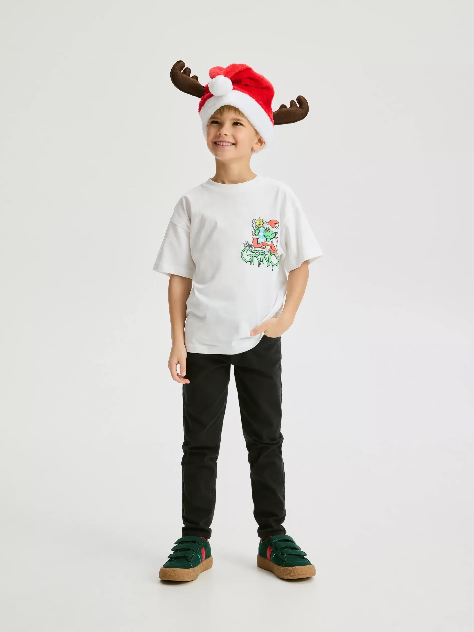 White Grinch Christmas T-Shirt, White, large image number 3