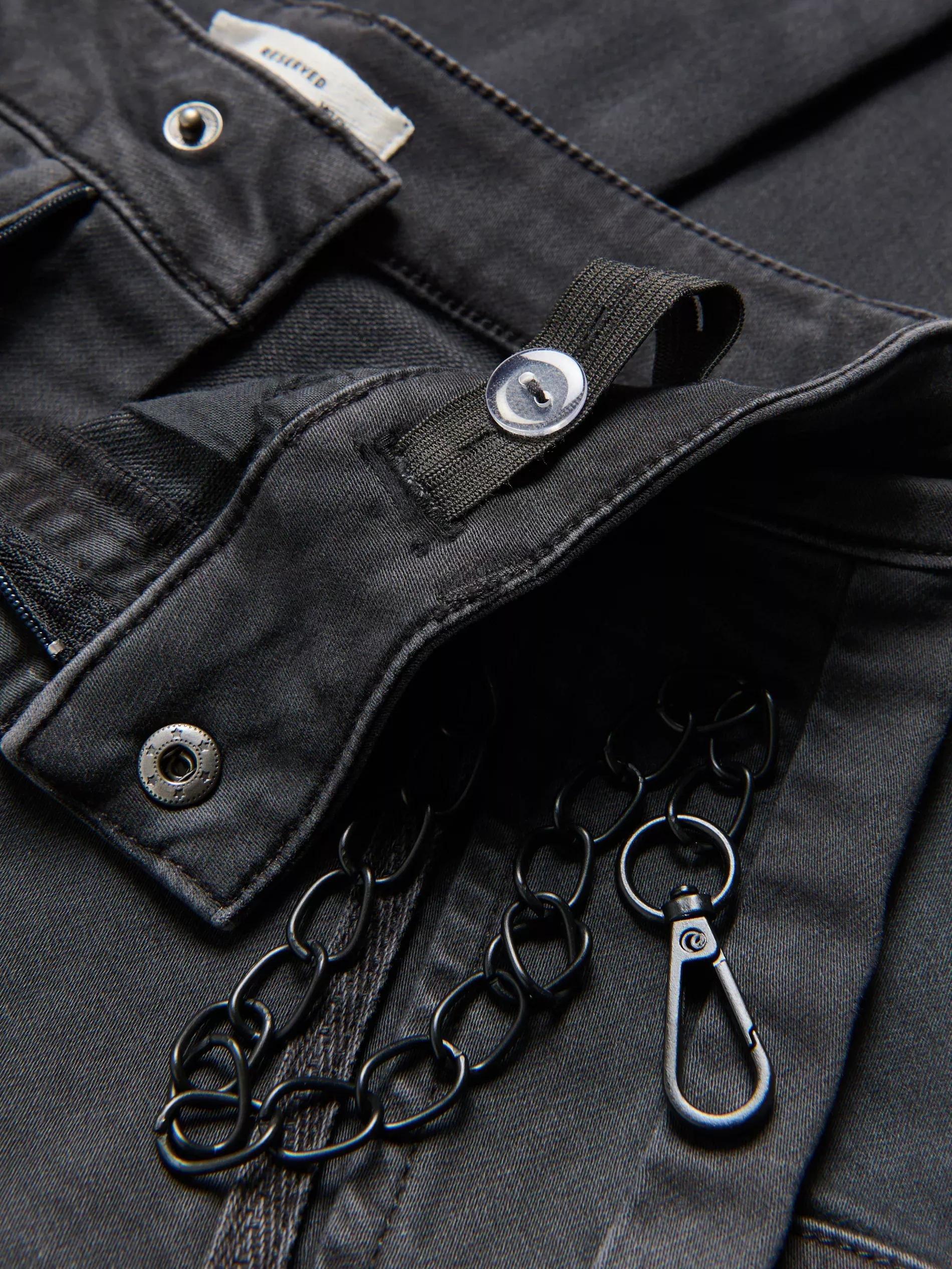 Grey Joggers With Chain, Grey, large image number 1