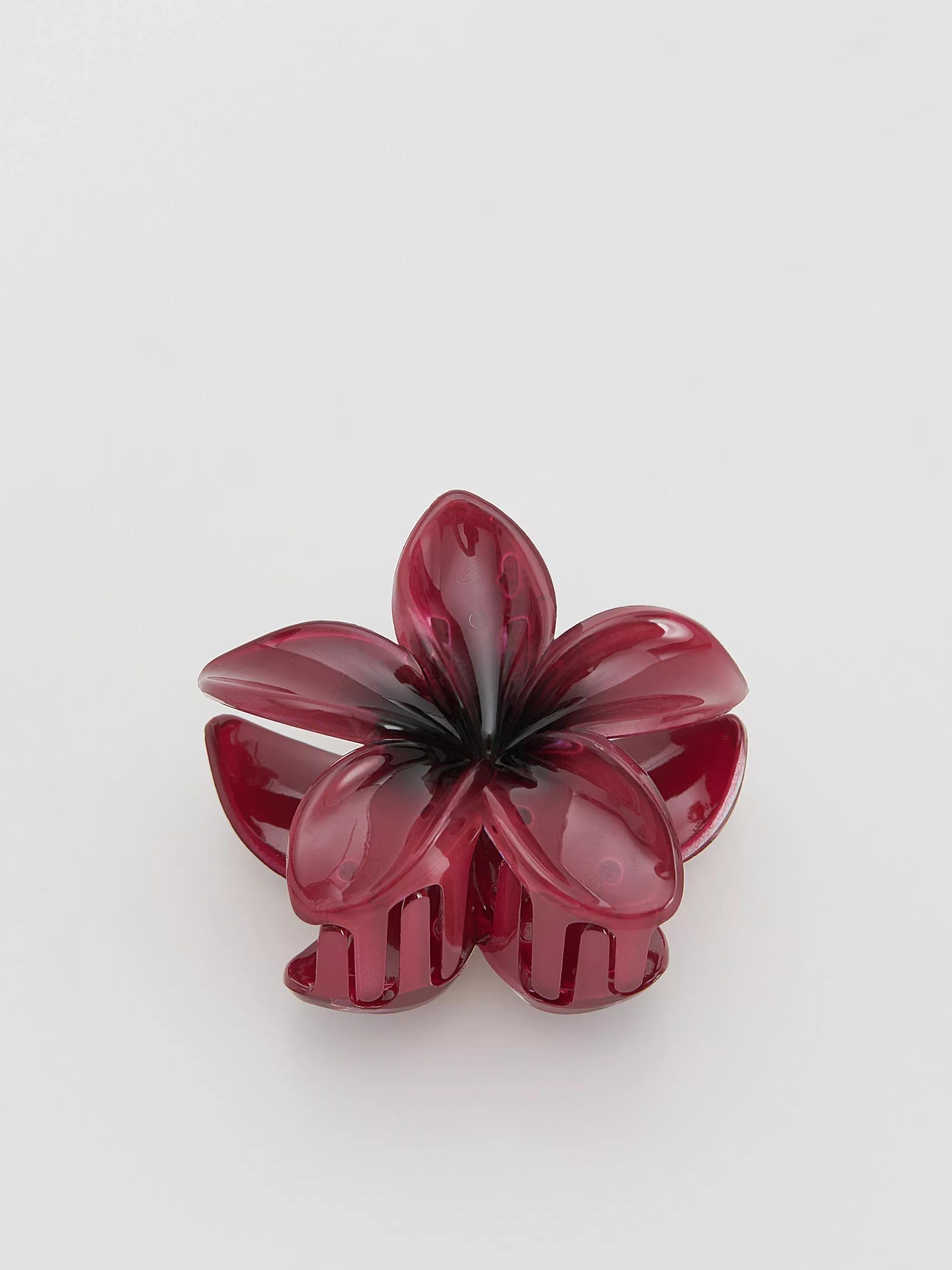 Hair clasp, Burgundy, large image number 0