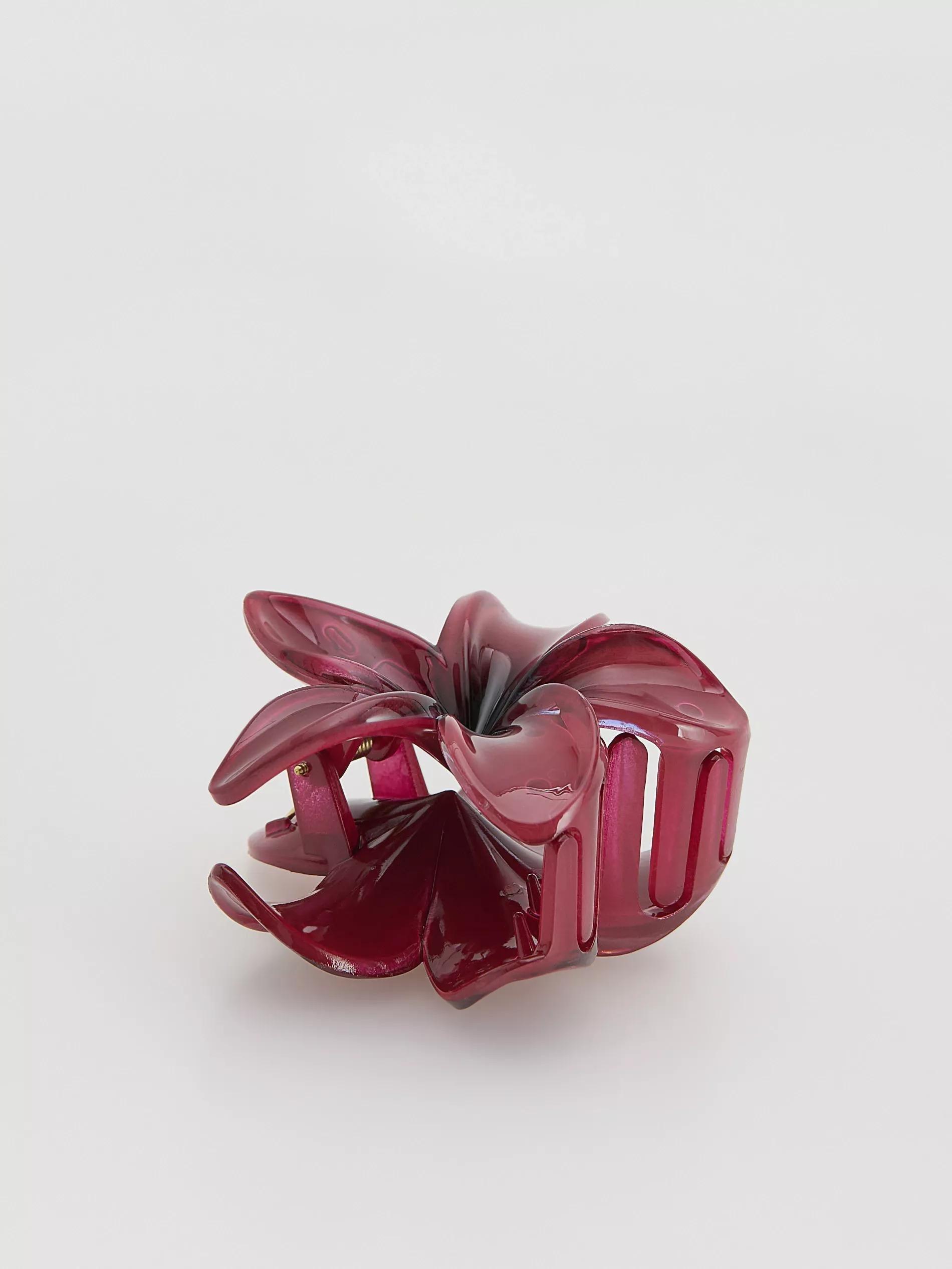 MAROON Hair clasp, Burgundy, large image number 1