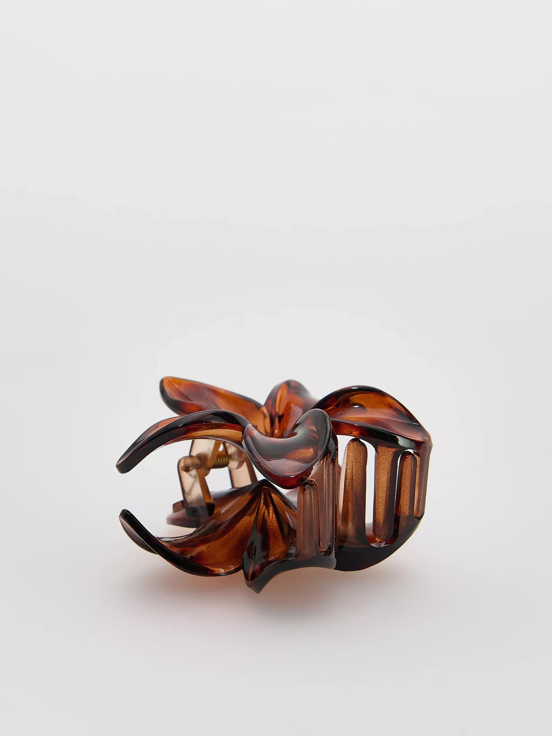 BROWN Hair clasp, Brown, large image number 1