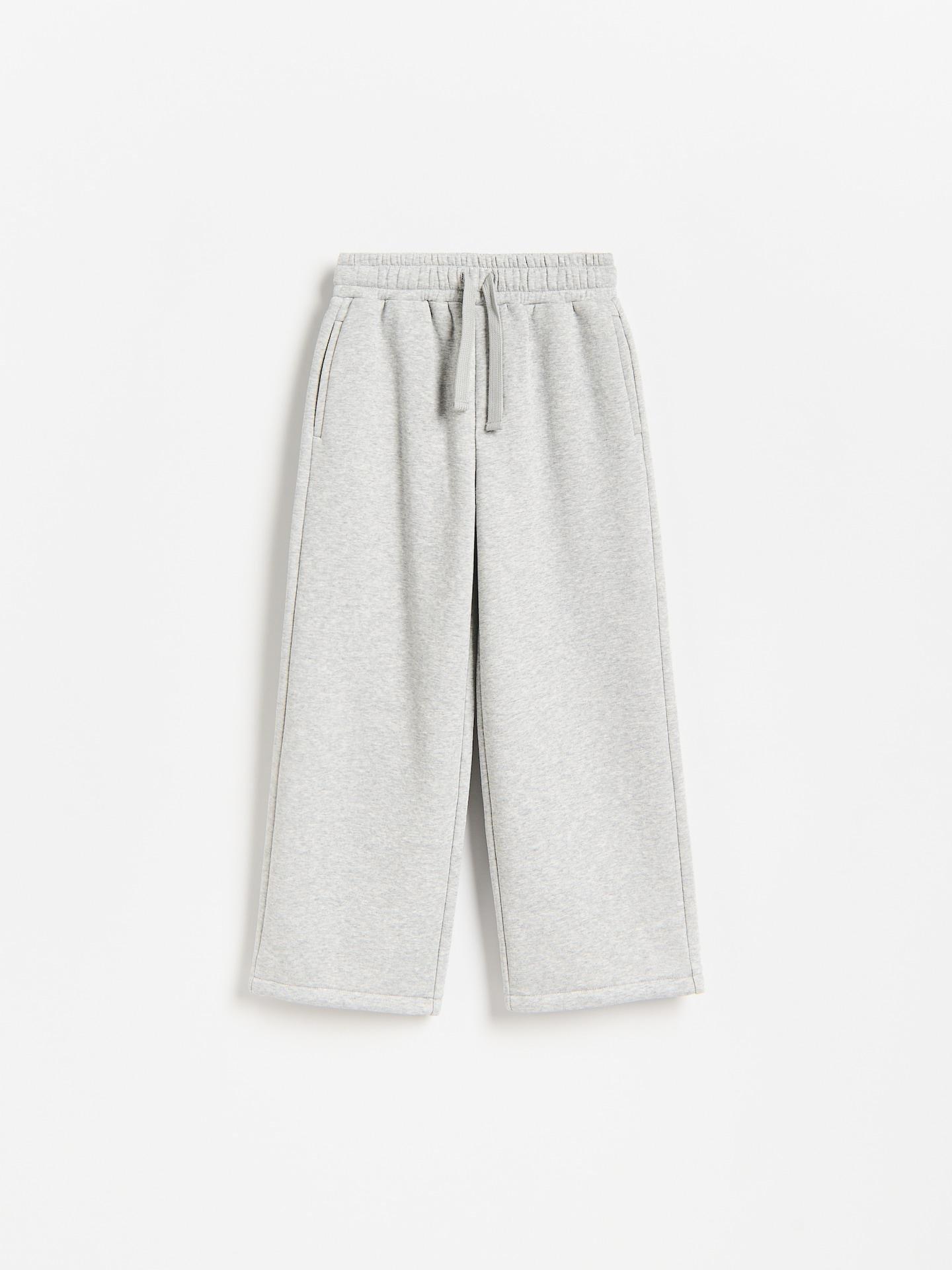 Grey Wide Leg Trousers, Light grey, medium