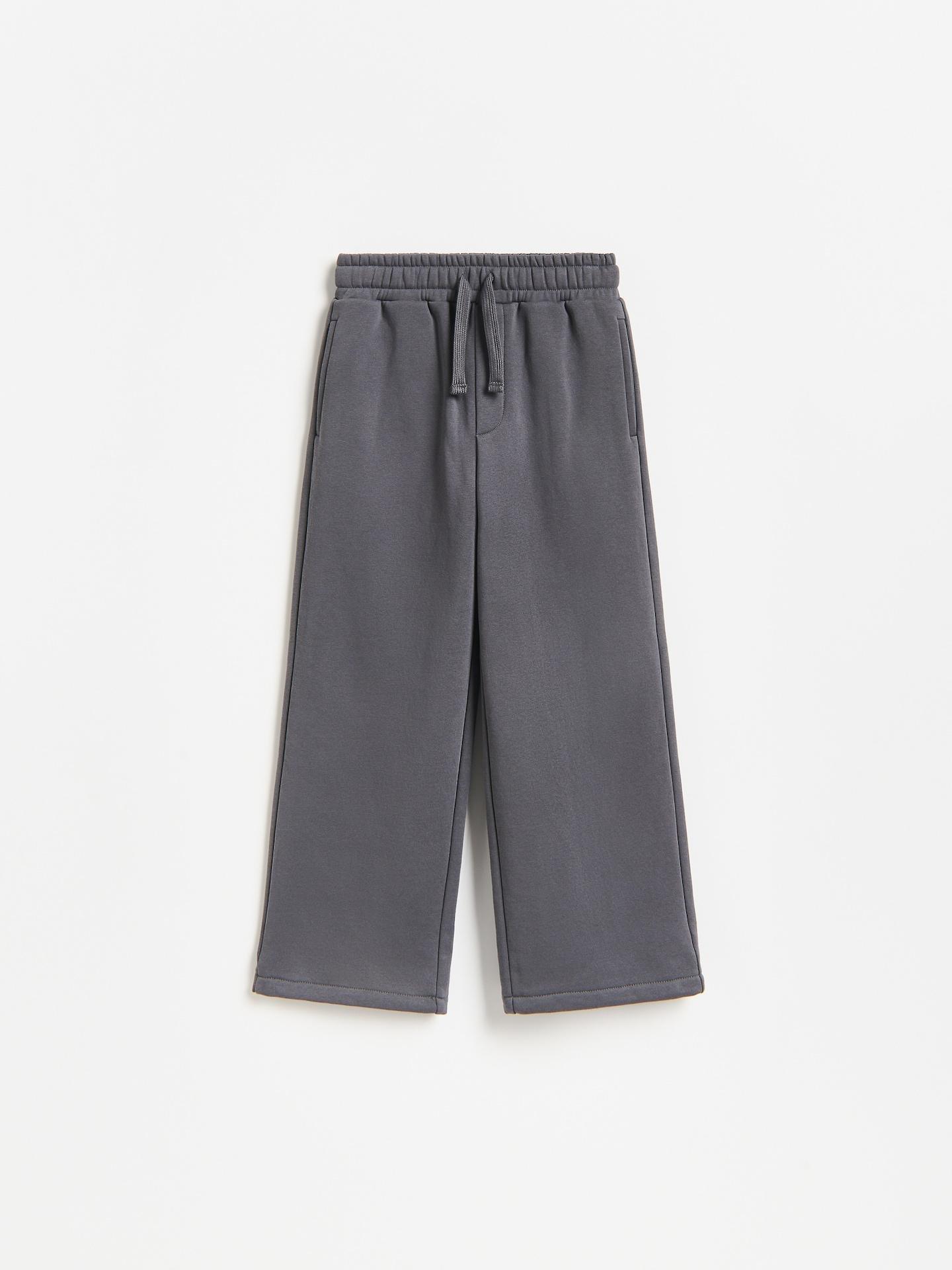 Grey Wide Leg Trousers, Grey, medium