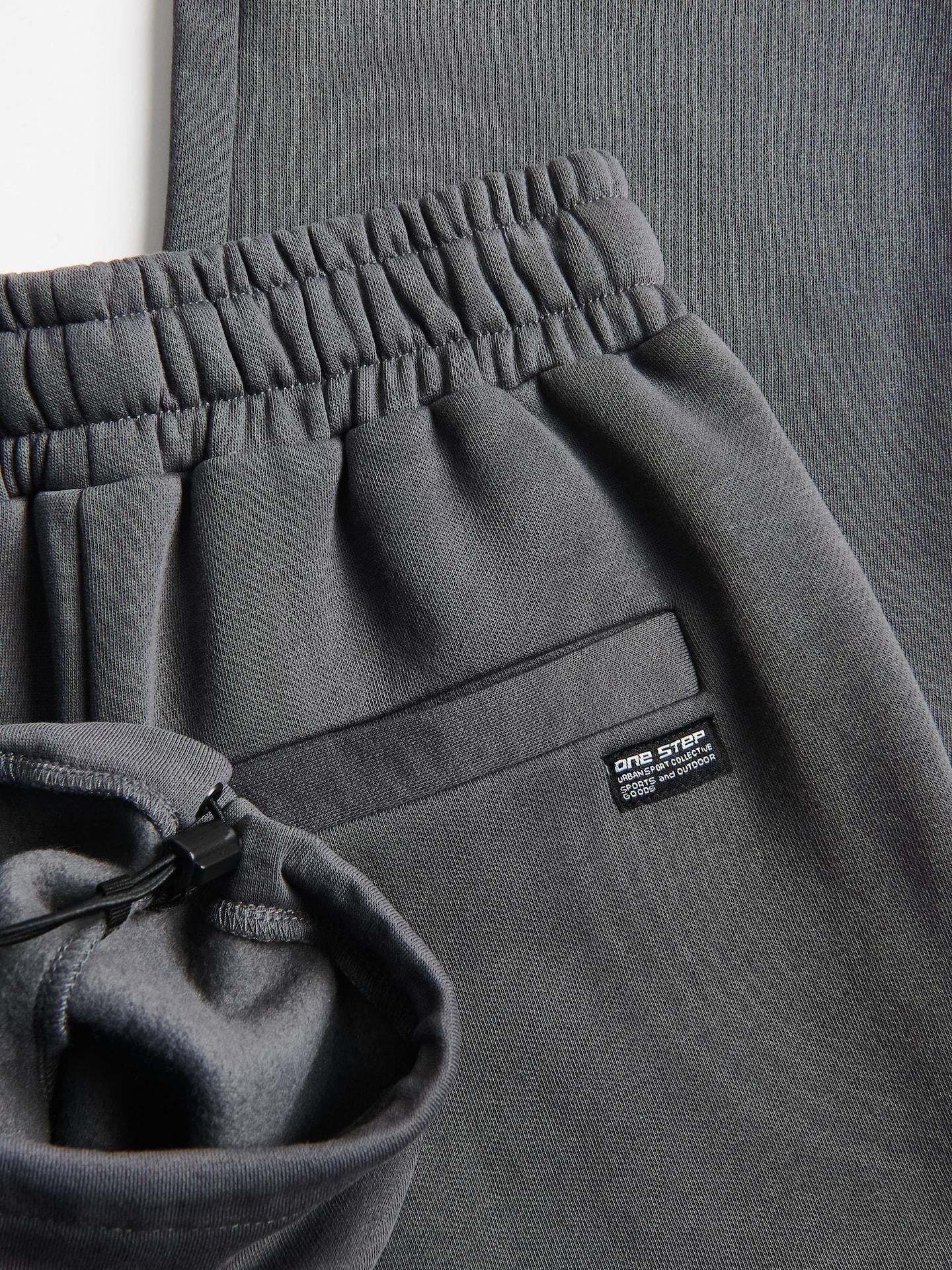 Grey Wide Leg Trousers, Grey, medium