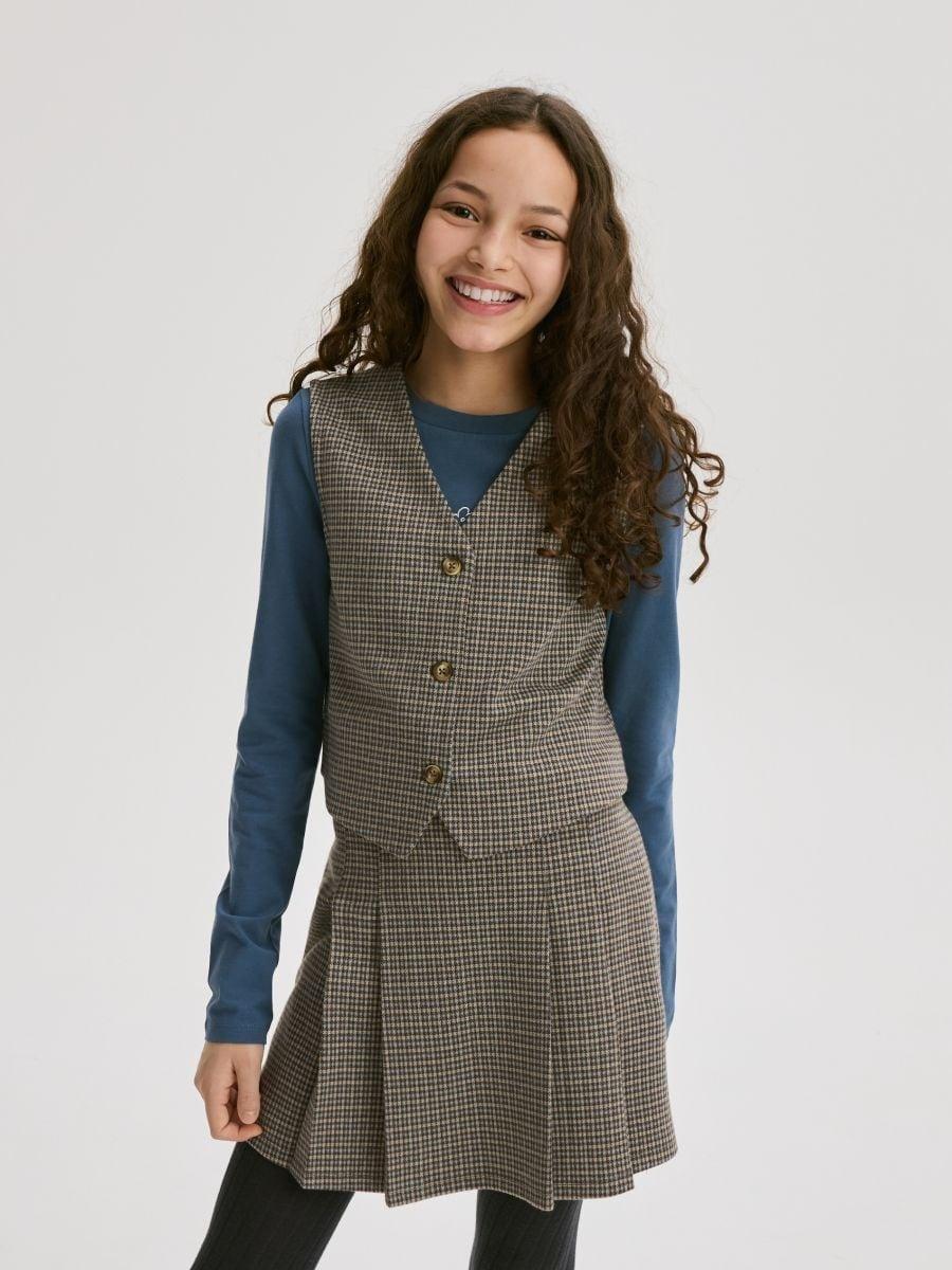 Multicolour Skort In Viscose Blend, Multicolor, large image number 0