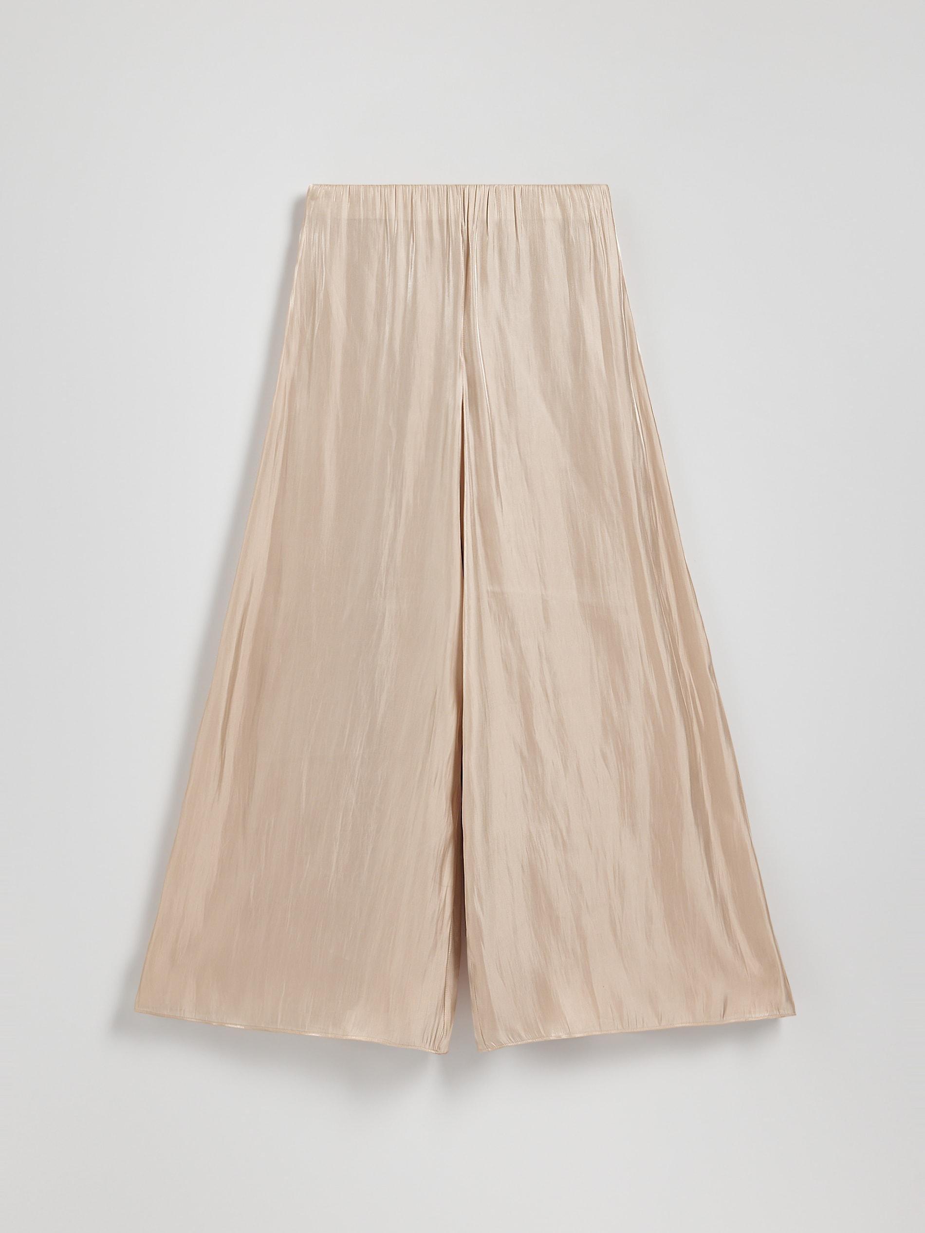 Beige Palazzo Pants, , large image number 4